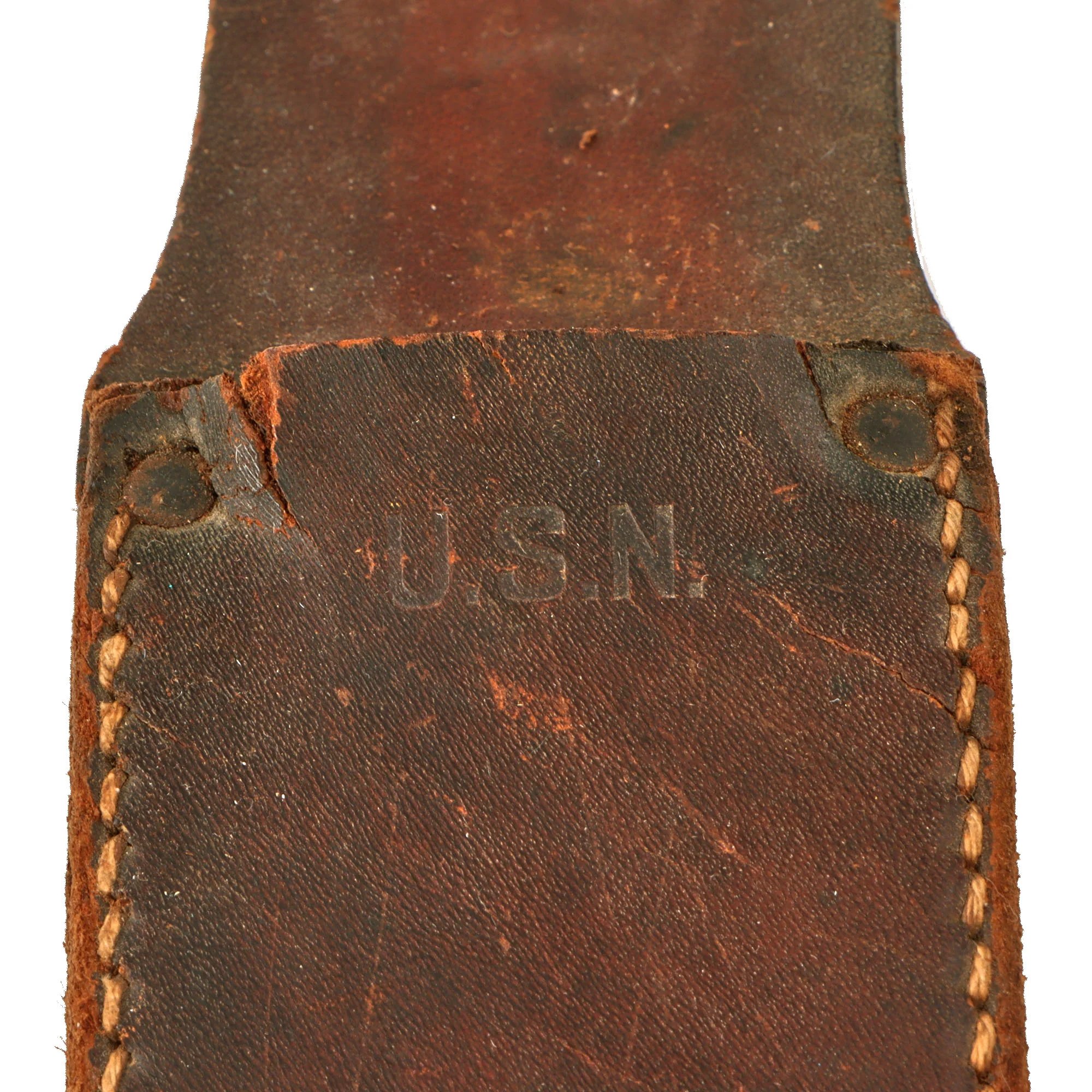 Original U.S. WWII USN Mark 2 KA-BAR Fighting Knife by CAMILLUS in Original Leather Sheath — image 13