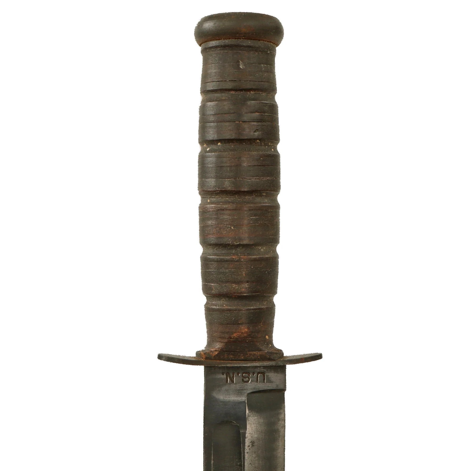Original U.S. WWII USN Mark 2 KA-BAR Fighting Knife by CAMILLUS in Original Leather Sheath — image 9