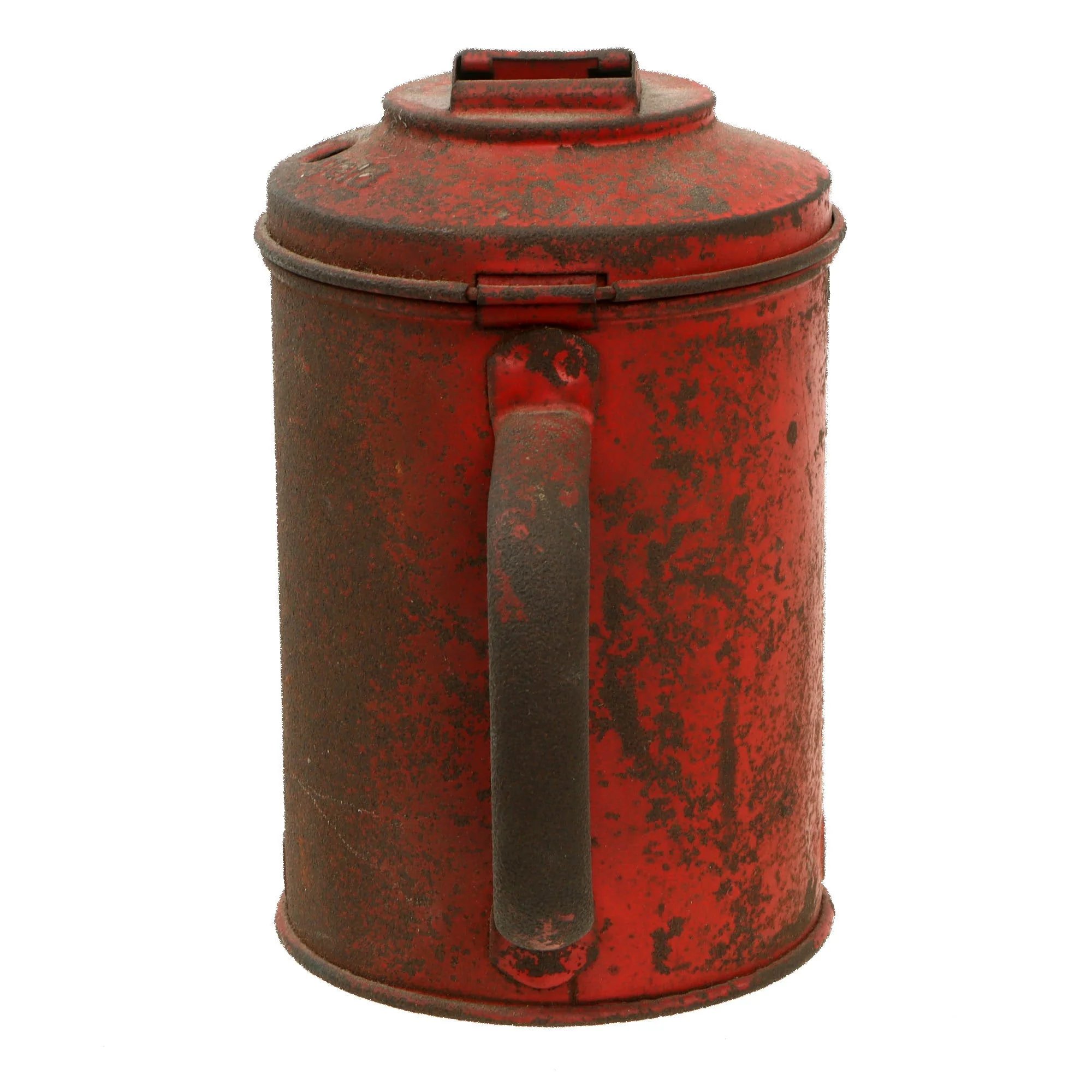 Original German WWII NSV Public Welfare Gau Süd Hannover–Braunschweig Donation Can by Westermann & Co Neheim-Ruhr with Side Handle — image 5