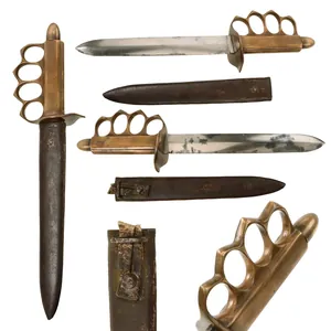 Original U.S. WWII Italian-Made M1918 Trench Knife Style Brass Knuckle …