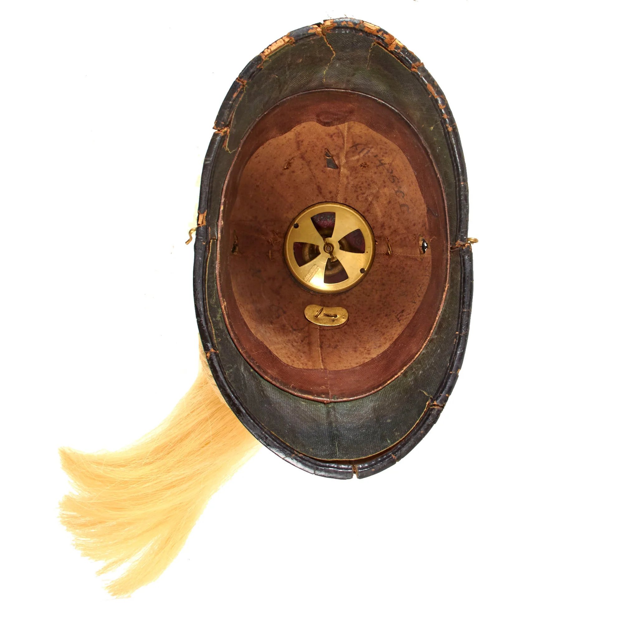 Original U.S. Indian Wars 1881 Model New York 1st Infantry Regiment Dress Helmet with Plume & Cords by Ridabock & Co. — image 12