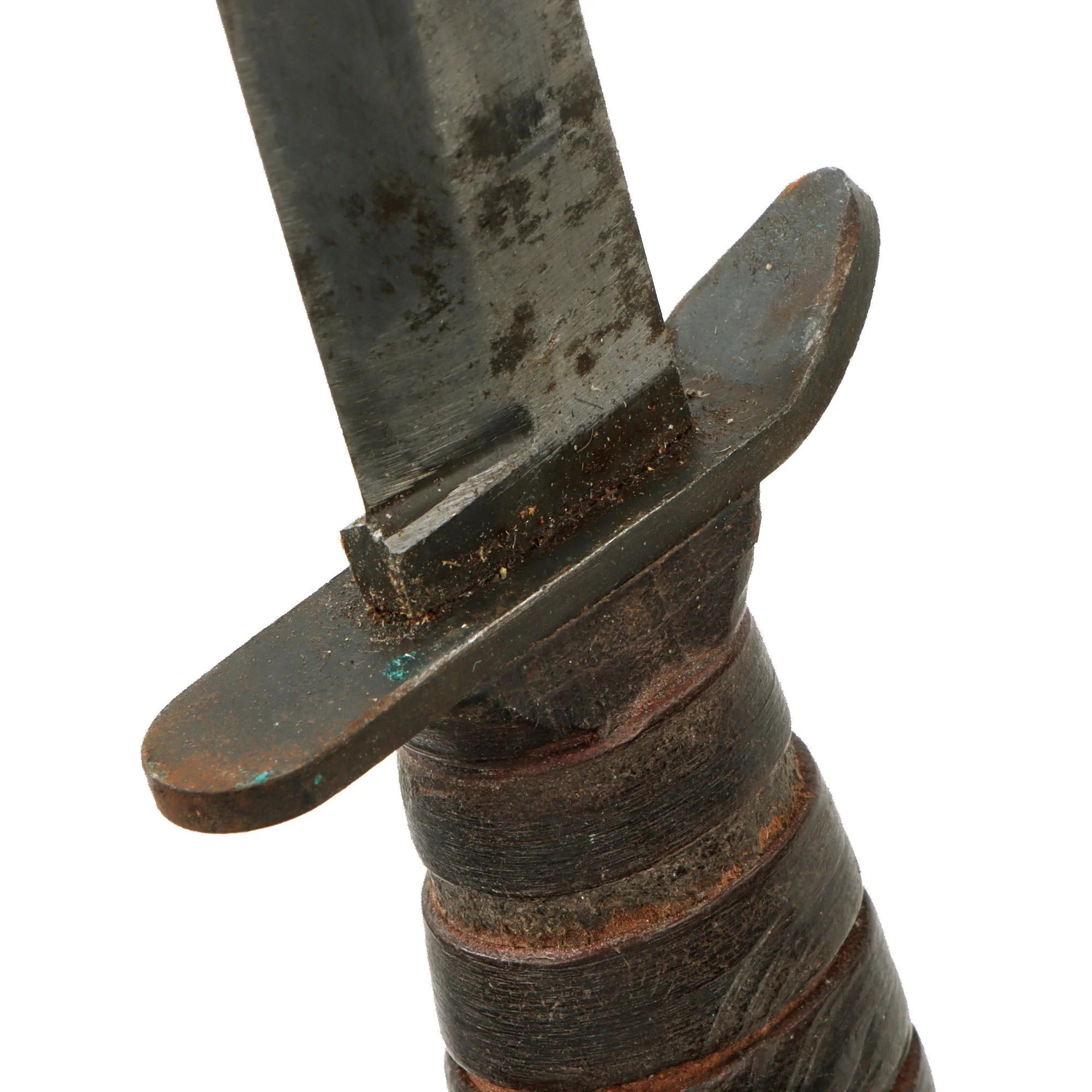 Original U.S. WWII Named Blade Marked Second Pattern M3 Fighting Knife by Imperial Knife Co. with Updated M8 Scabbard by B.M. Co. — image 7