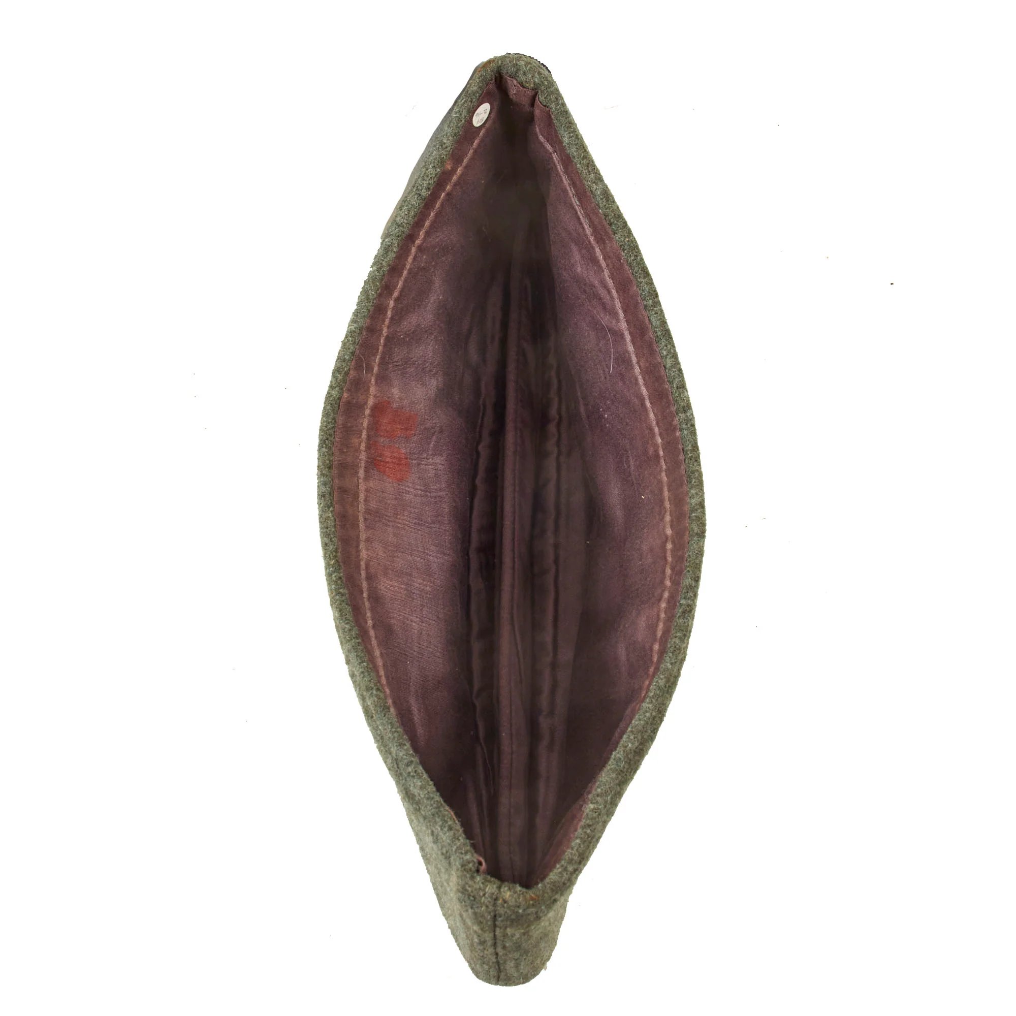 Original German WWII Kriegsmarine Coastal Artillery Officer M38 Overseas Wool Cap in size 59cm - Küstenartillerie — image 11