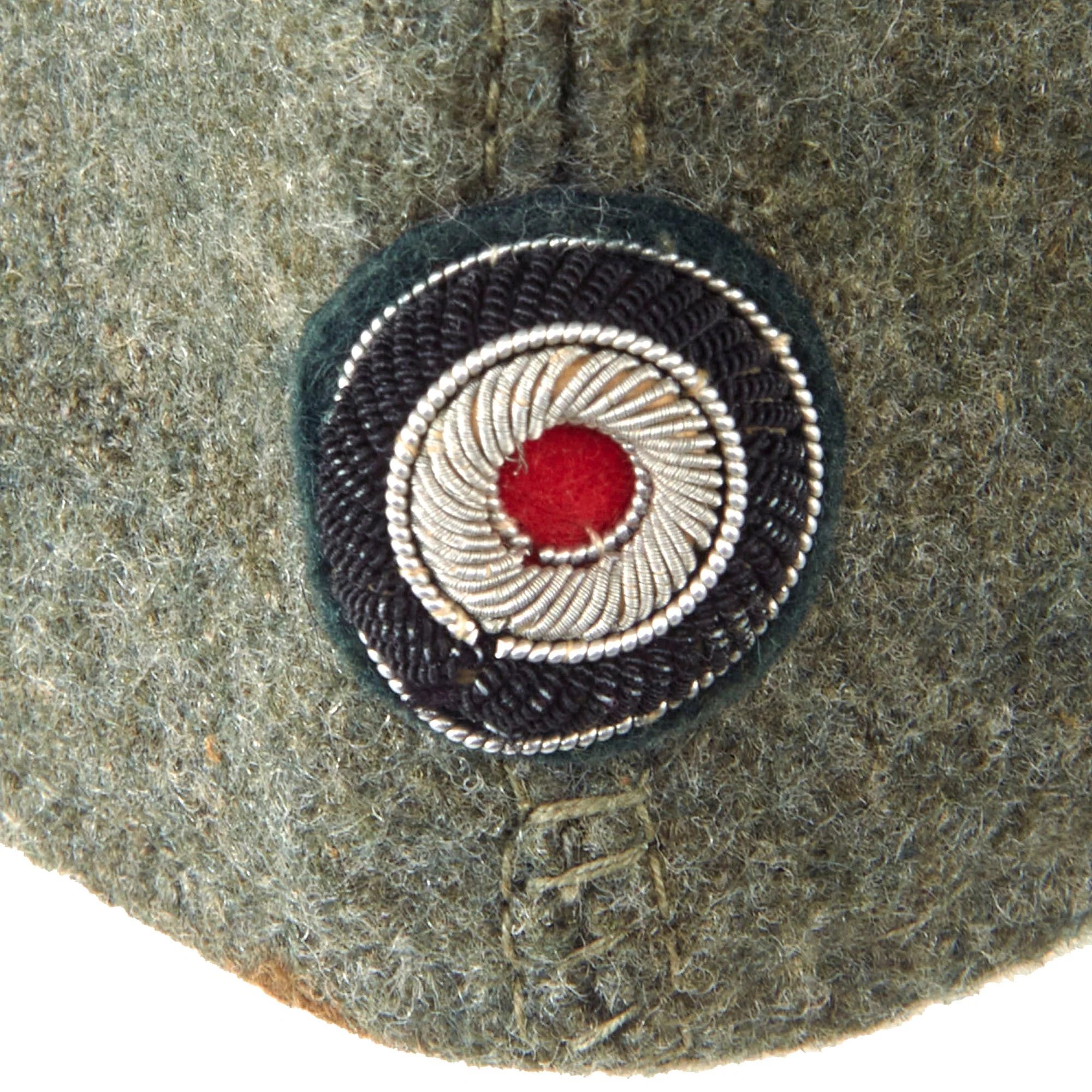 Original German WWII Kriegsmarine Coastal Artillery Officer M38 Overseas Wool Cap in size 59cm - Küstenartillerie — image 6