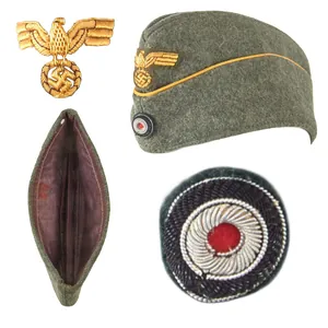 Original German WWII Kriegsmarine Coastal Artillery Officer M38 Overseas Wool …