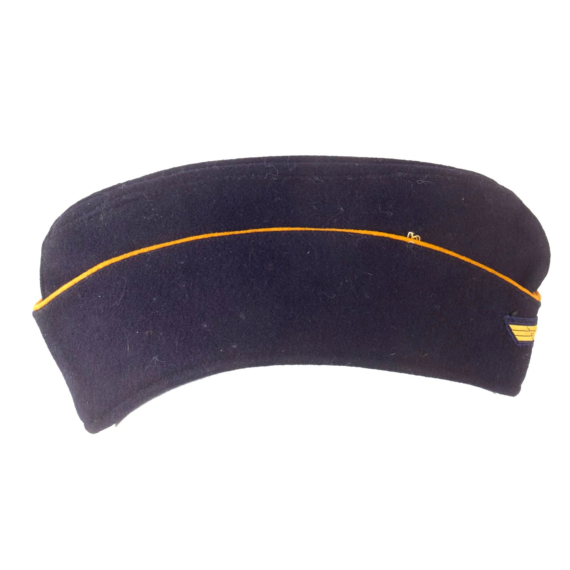 Original German WWII 1944 Dated Kriegsmarine Female Auxiliary (Marinehelferinnen) M38 Overseas Cap in Size 58cm with RBNr. Marking - Schiffchen — image 9