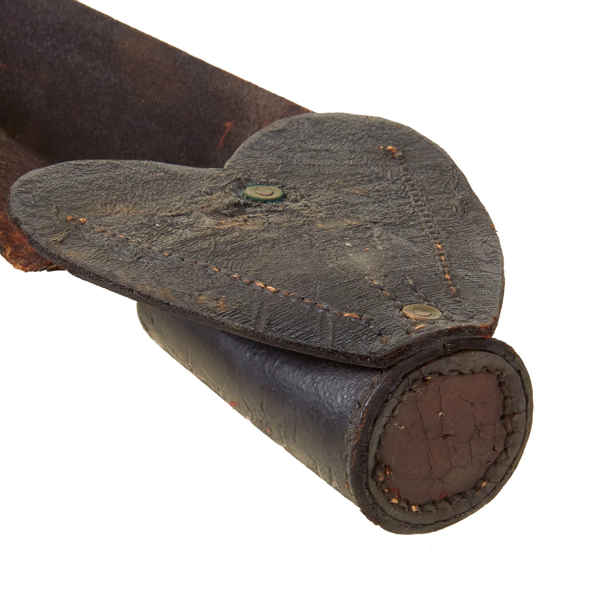 Original U.S. Civil War Flag Bearer's Flag Bandolier Staff Holder — image 4