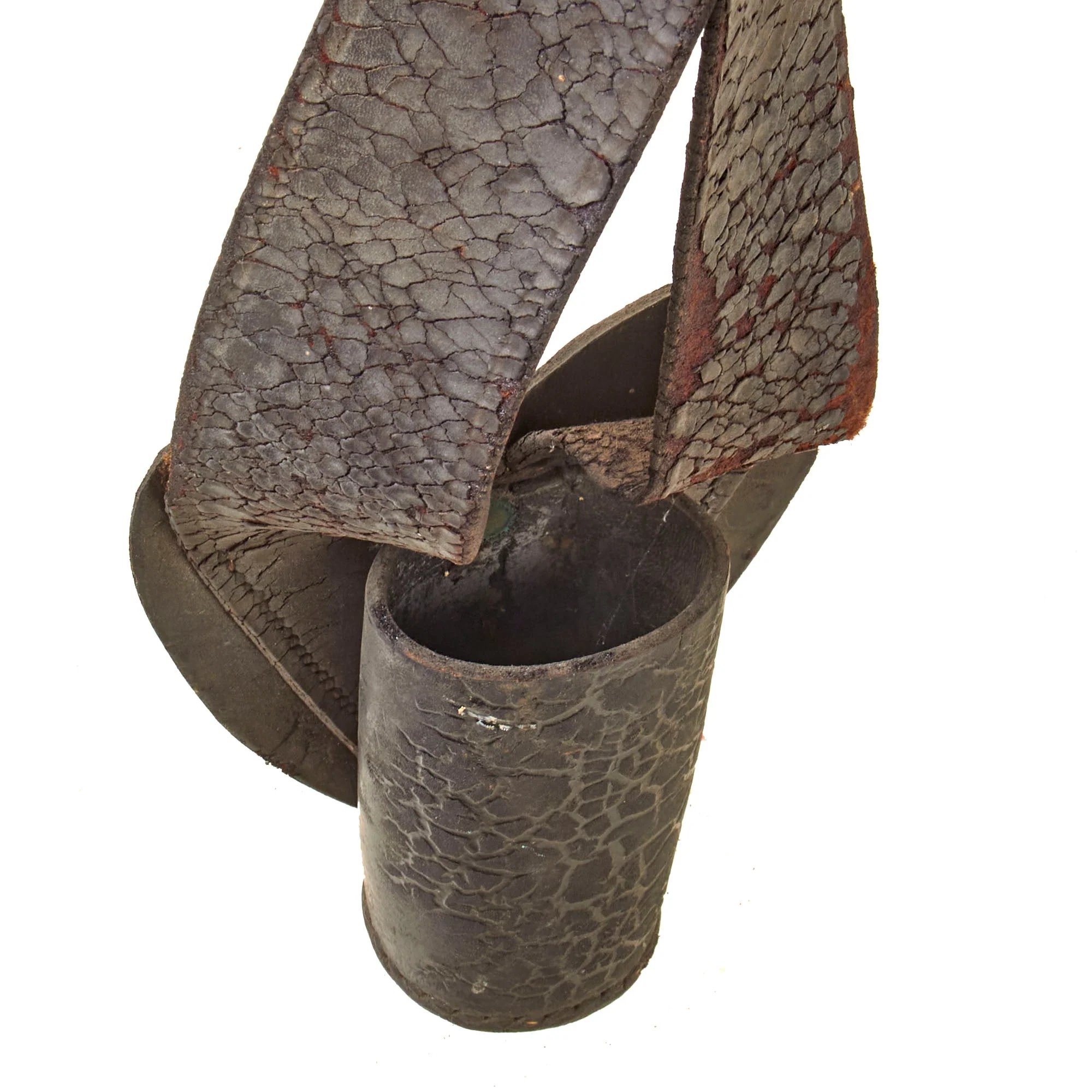 Original U.S. Civil War Flag Bearer's Flag Bandolier Staff Holder — image 5