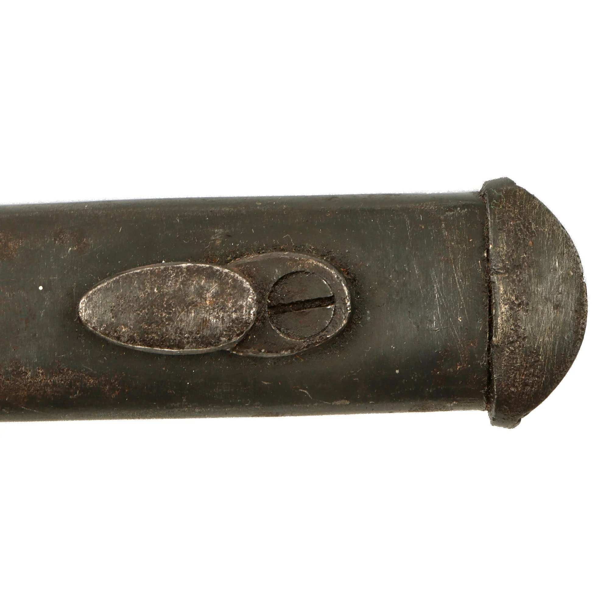 Original Italian WWII M1938 Mannlicher Carcano Short Rifle Folding Converted to Fixed Blade Bayonet with Scabbard — image 12