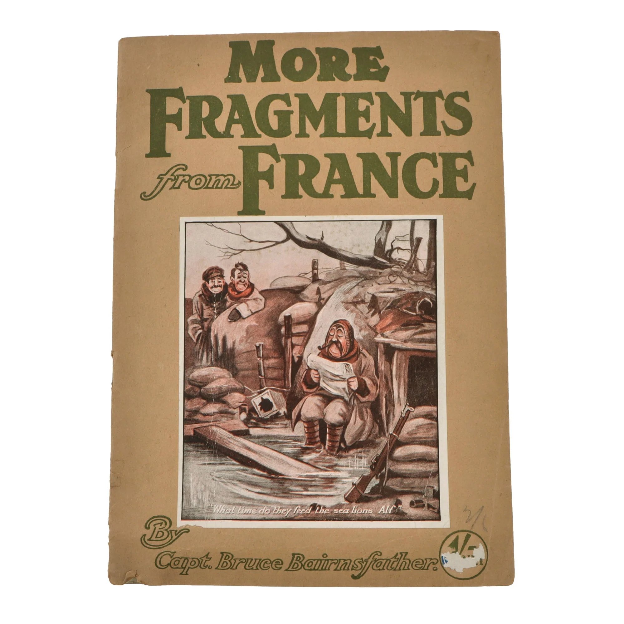 Original British WWI Bruce Bairnsfather Cartoon Books with War Relief Plates - Rare — image 7