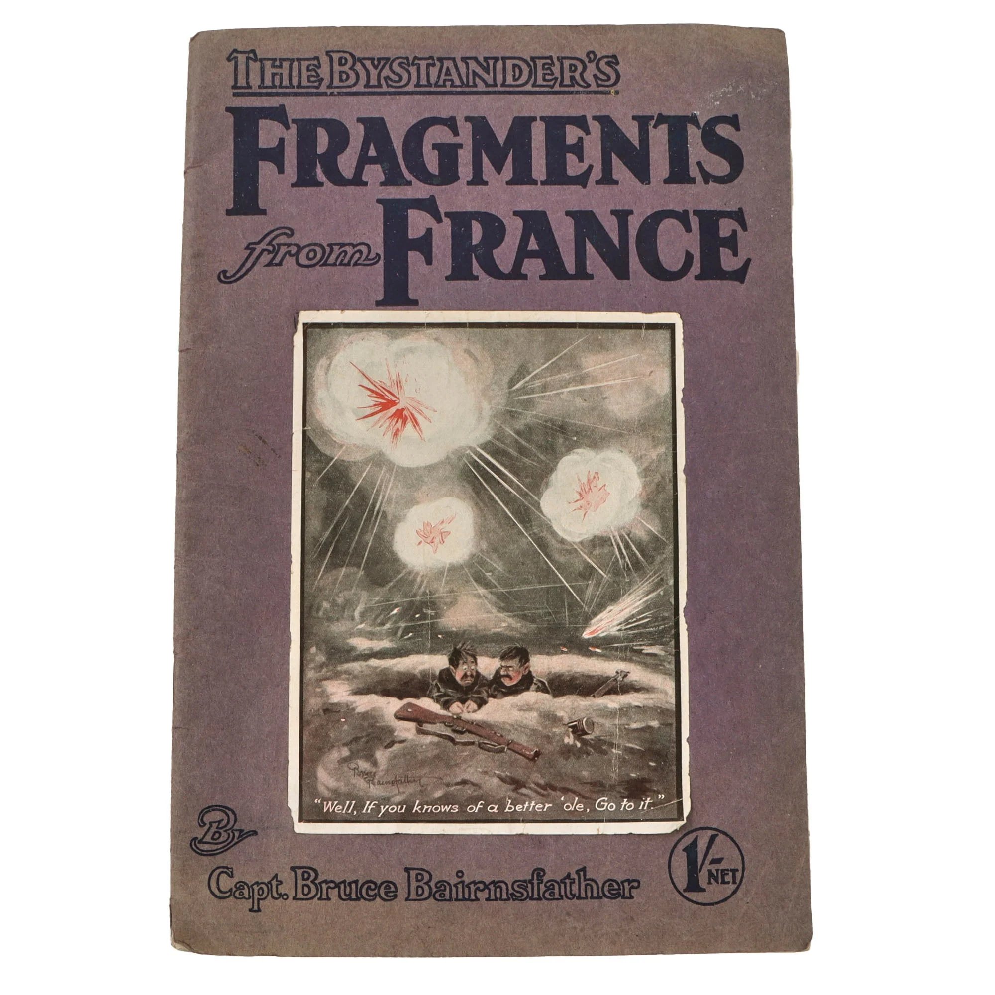 Original British WWI Bruce Bairnsfather Cartoon Books with War Relief Plates - Rare — image 9