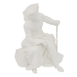 Original German Pre-WWII Era Porcelain Frederick the Great Seated Statue …