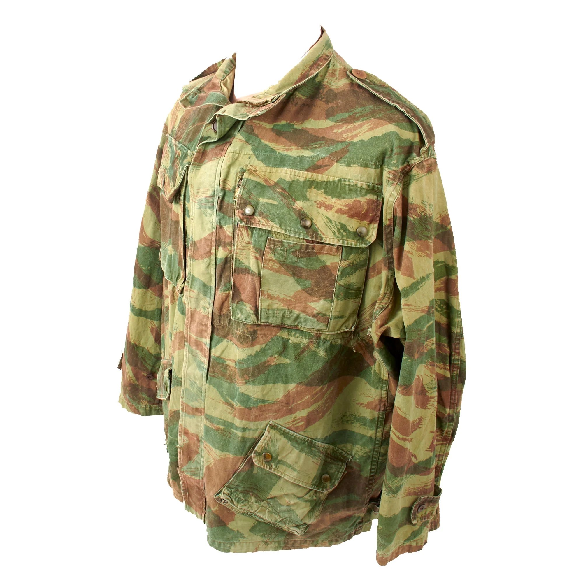 Original French First Indochina War Era TAP 47/52 Camouflage Parachute Smock - Dated 1952 — image 2
