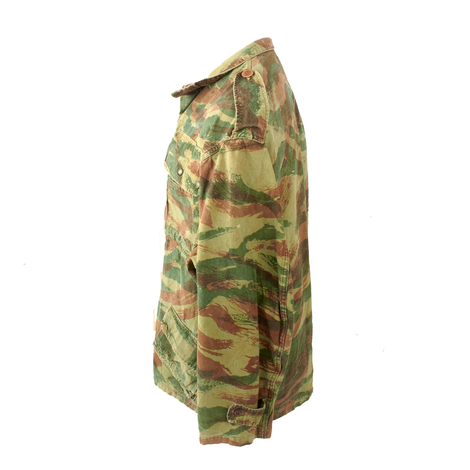 Original French First Indochina War Era TAP 47/52 Camouflage Parachute Smock - Dated 1952 — image 3