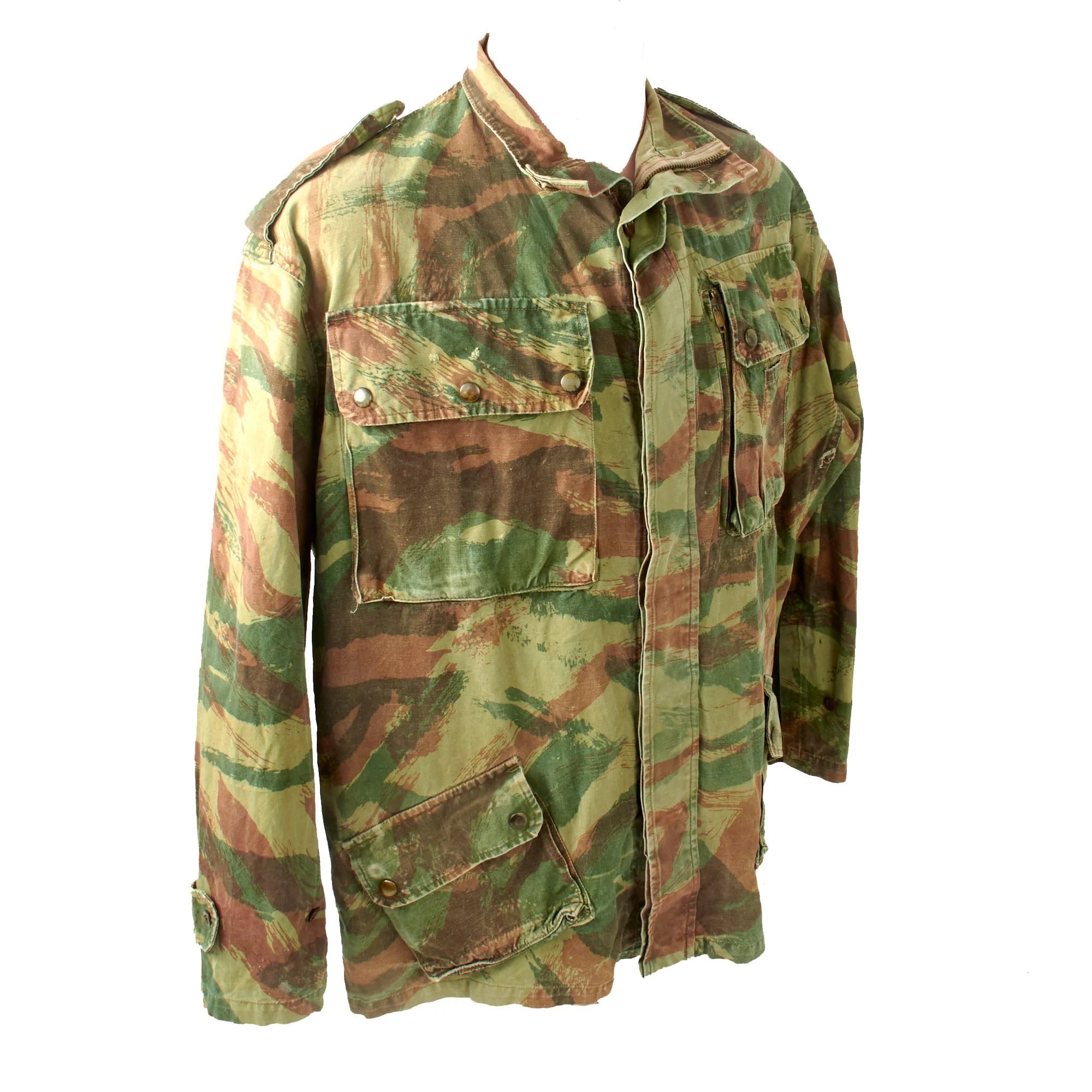 Original French First Indochina War Era TAP 47/52 Camouflage Parachute Smock - Dated 1952 — image 7