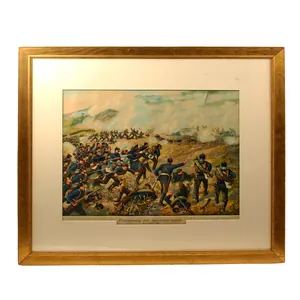 Original Imperial German Franco-Prussian War 'Storming of the Spicheren Heights' …