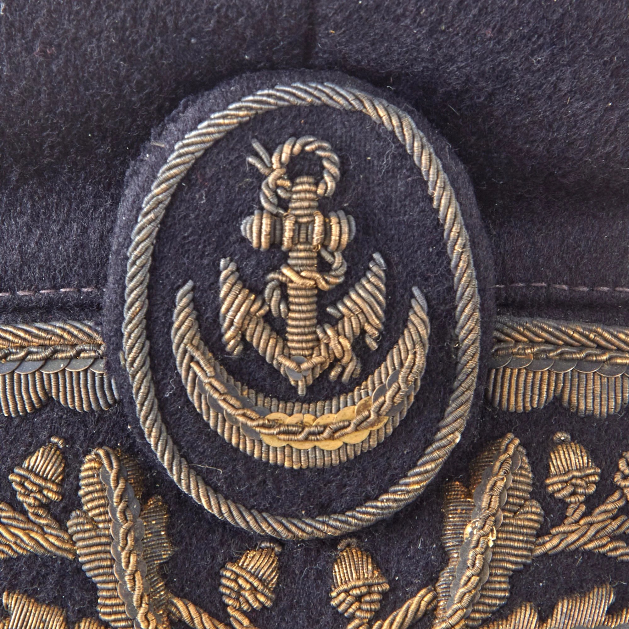 Original Vichy French WWII Colonial Navy Officer's Visor Cap by G. Talon of Paris — image 3