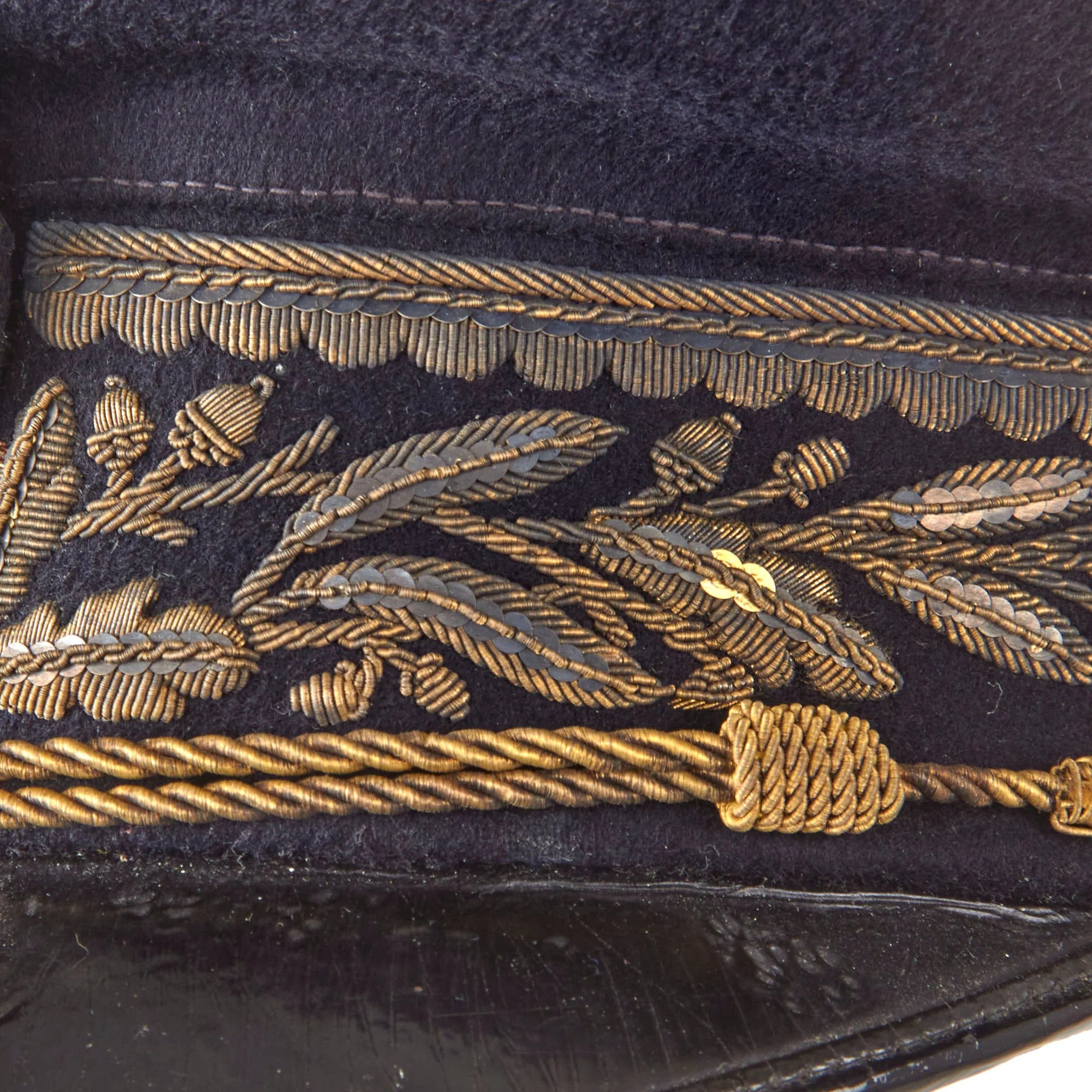 Original Vichy French WWII Colonial Navy Officer's Visor Cap by G. Talon of Paris — image 4