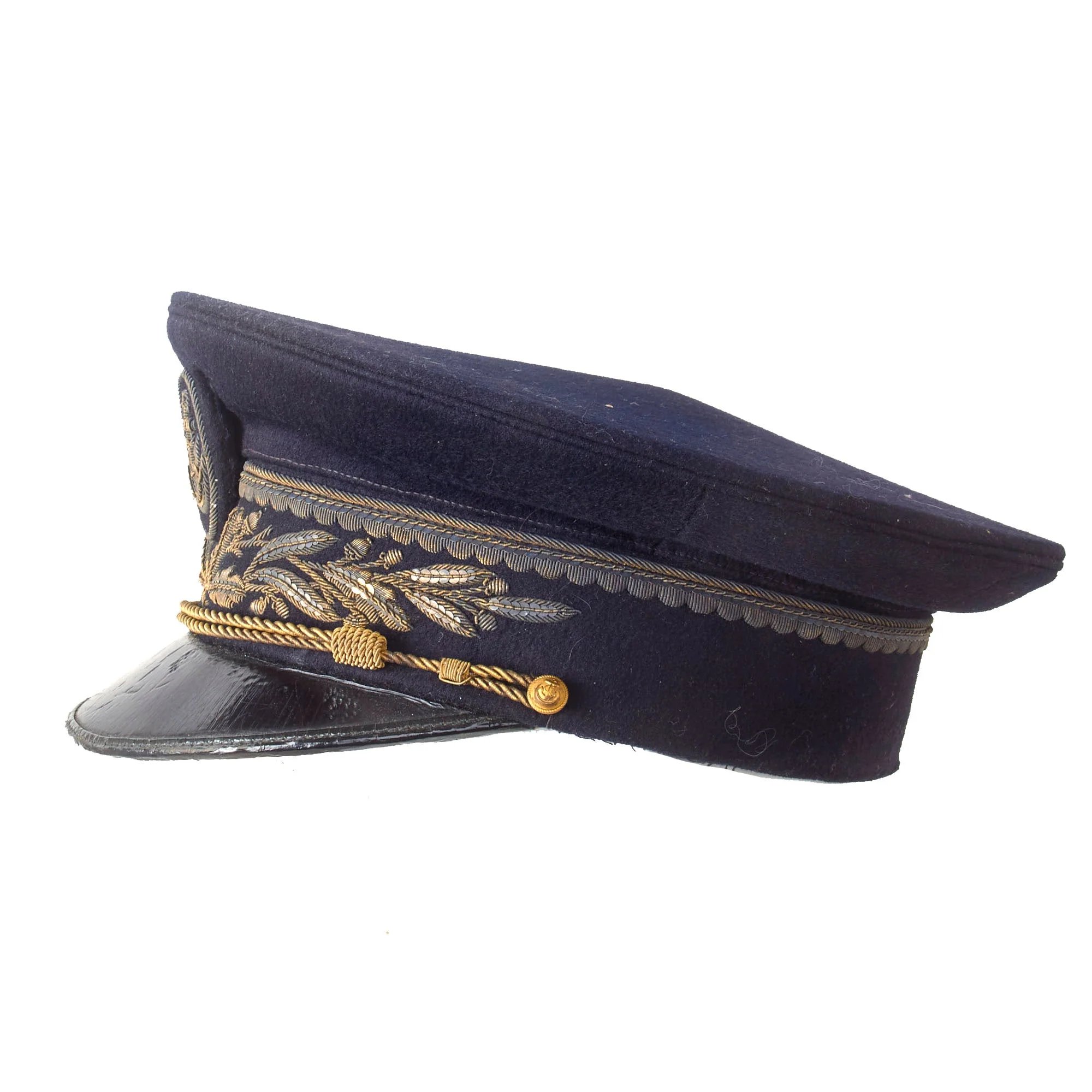 Original Vichy French WWII Colonial Navy Officer's Visor Cap by G. Talon of Paris — image 7