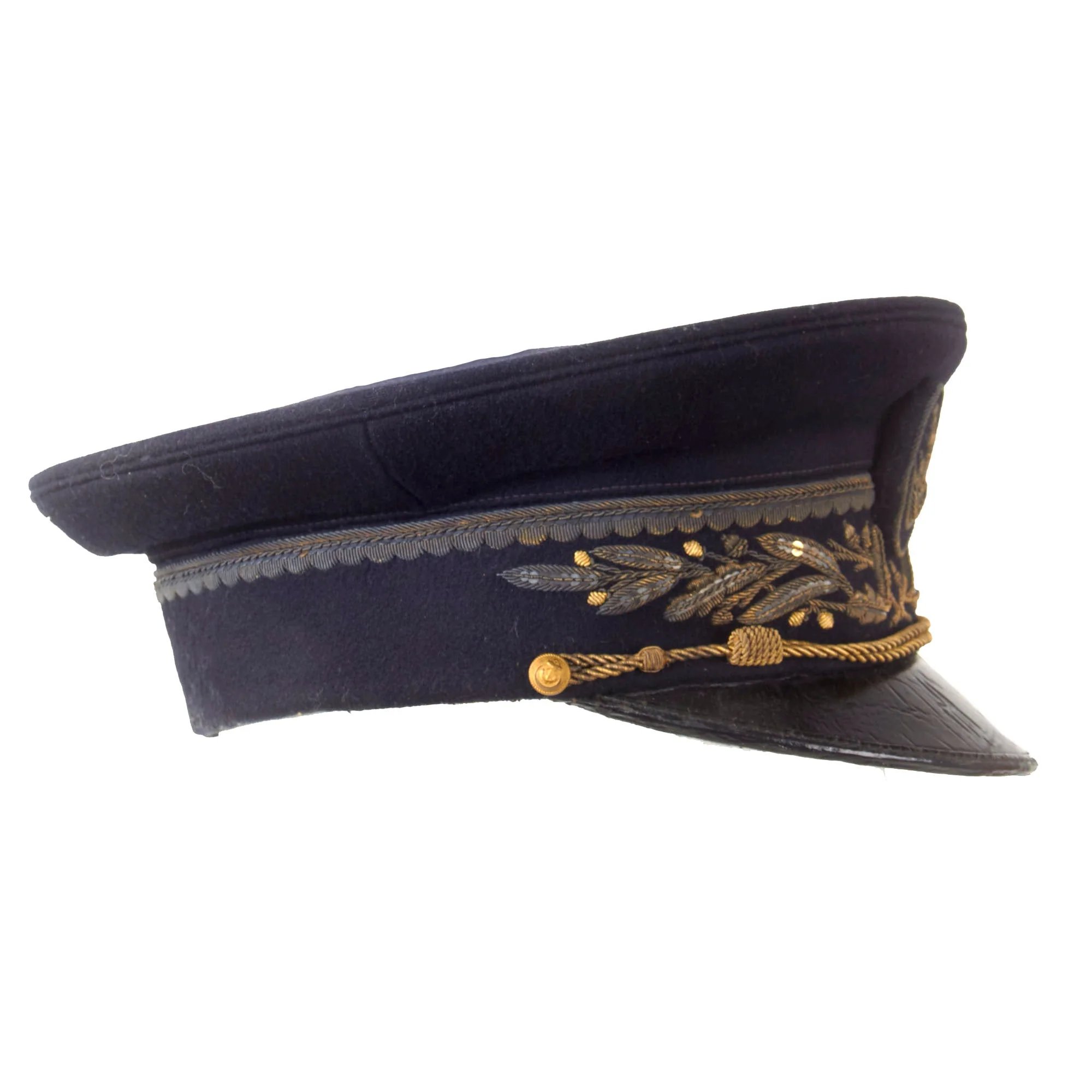 Original Vichy French WWII Colonial Navy Officer's Visor Cap by G. Talon of Paris — image 9