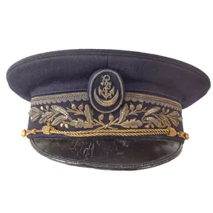 Original Vichy French WWII Colonial Navy Officer's Visor Cap by …
