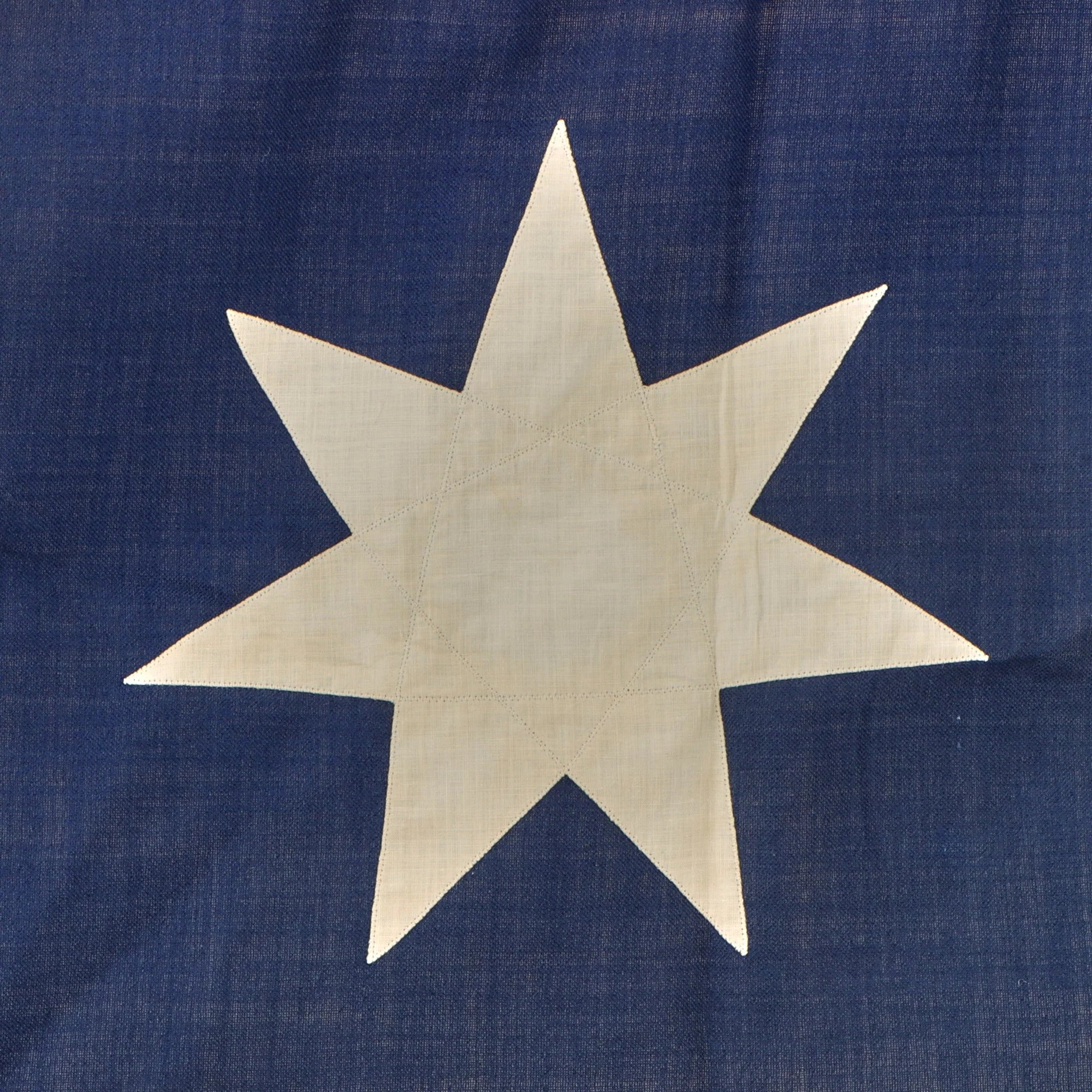Original Australian Post-WWII Era Applique Large Heavy Cotton Flag by Evan Evans of Melbourne - Official Flagmaskers for XVIth Olympiad 1956 - 31 x 70' — image 9