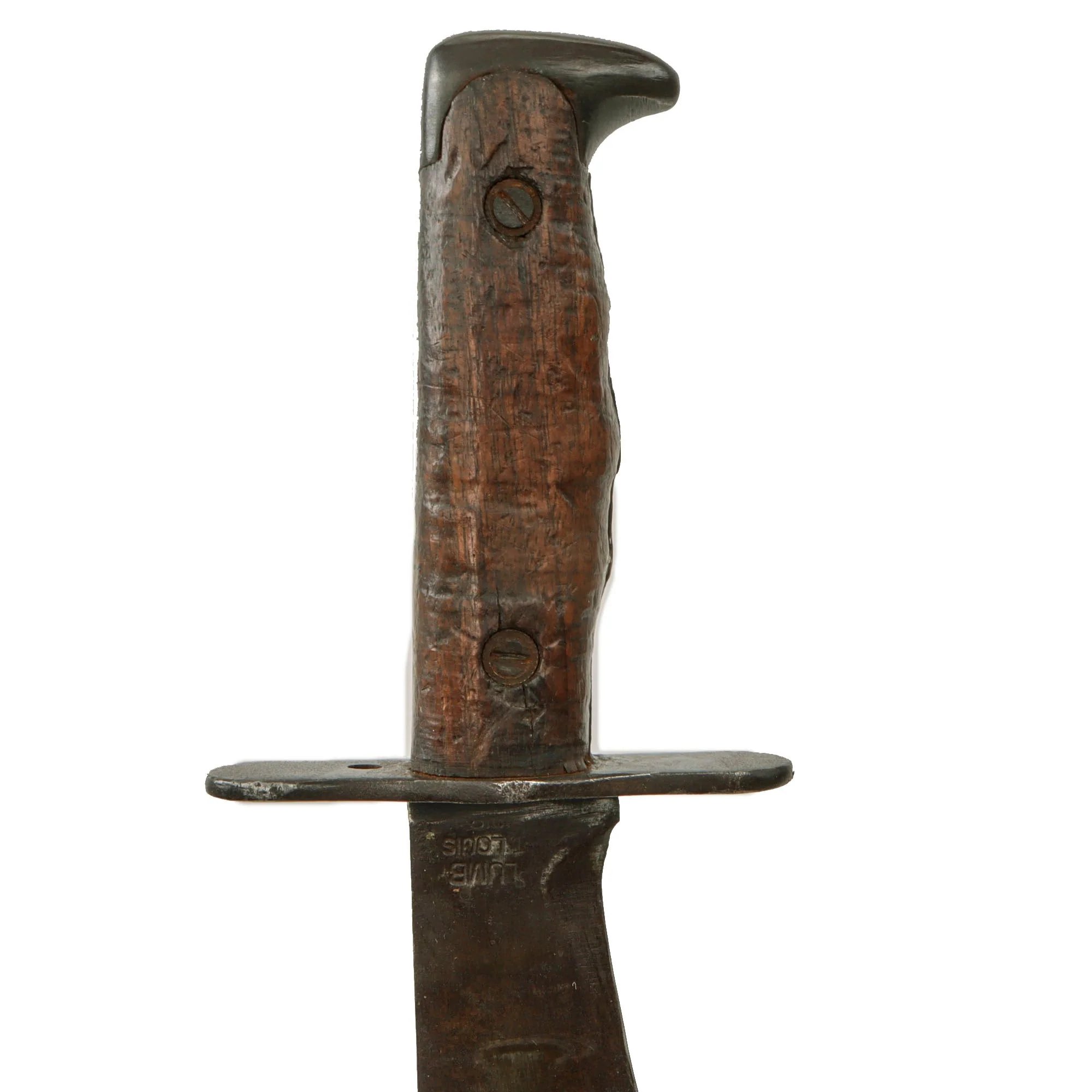 Original U.S. WWI Model 1917 Bolo Knife by Plumb St. Louis with Rare Steel Scabbard by L.F.&C dated 1918 — image 7