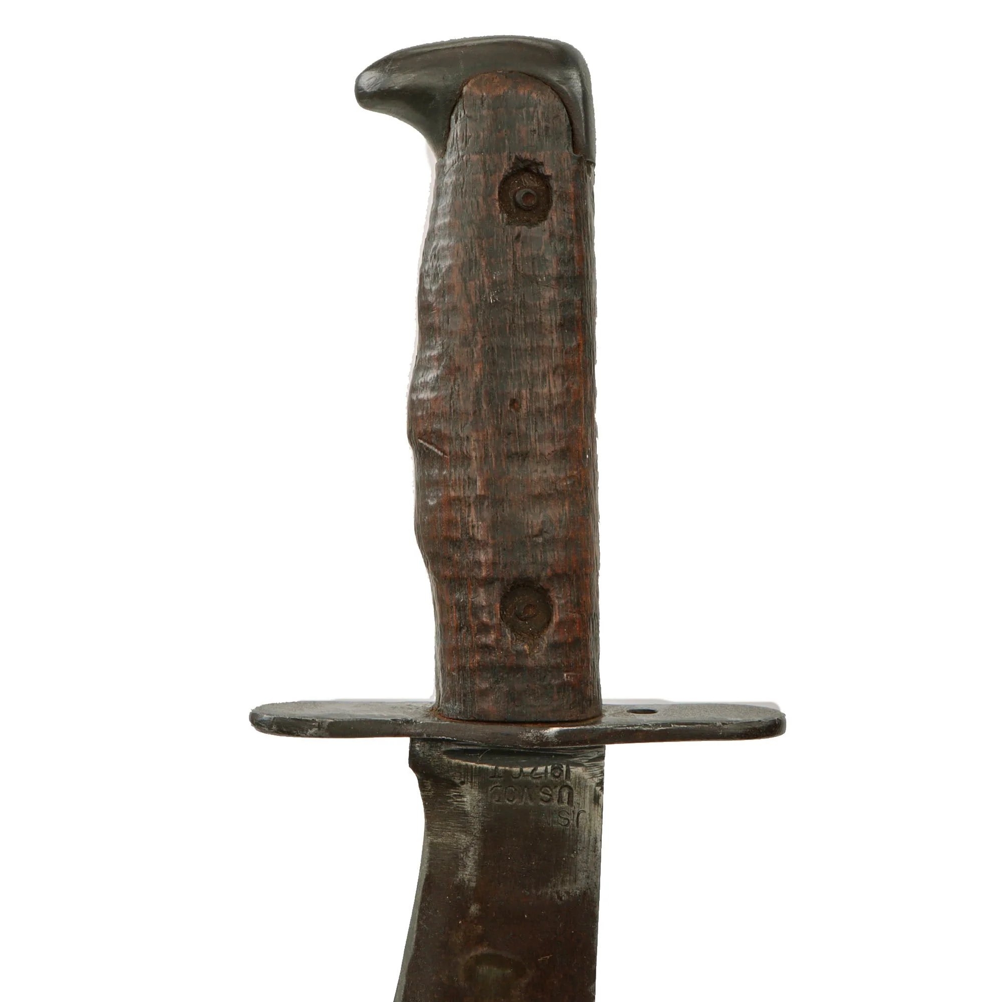 Original U.S. WWI Model 1917 Bolo Knife by Plumb St. Louis with Rare Steel Scabbard by L.F.&C dated 1918 — image 9