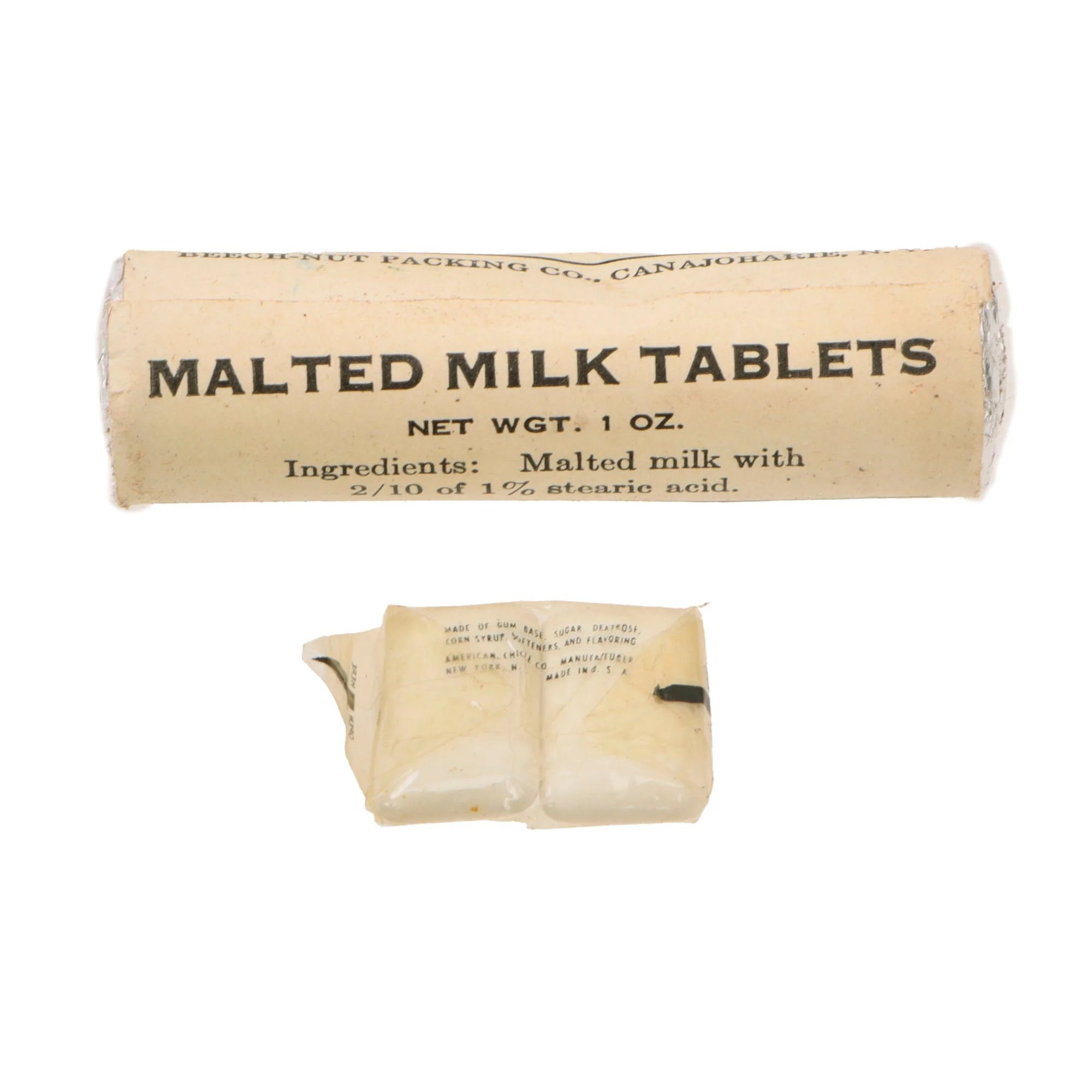 Original U.S. WWII Ration Lot Including Sealed Pemmican & Campbell's Celery Soup - Malted Milk Tablets, Gum, and Pure Mustard Flour — image 6