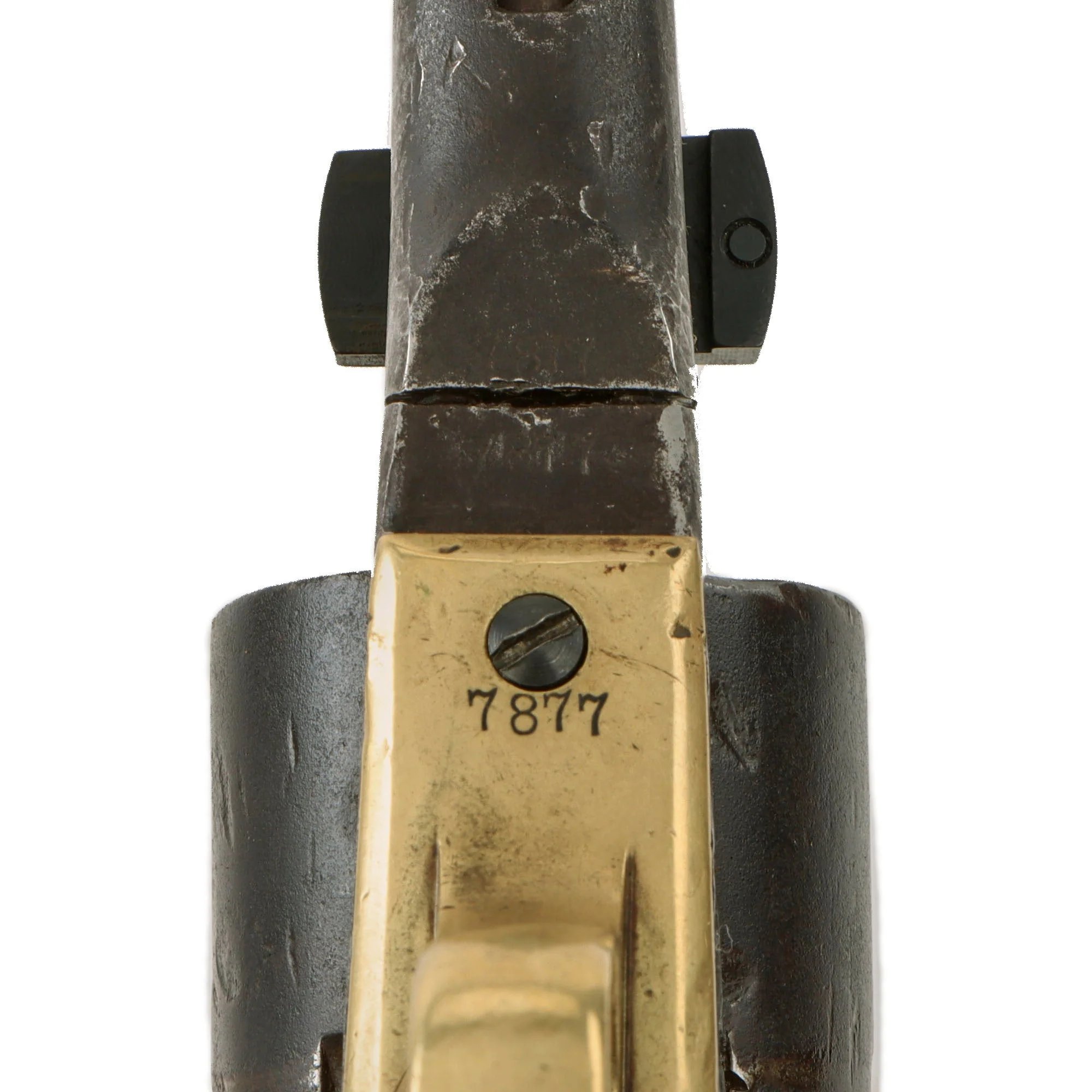 Original U.S. Civil War Colt Model 1861 Navy .36cal Percussion Revolver Made in 1862 with Custom Wood Case and Accessories - Serial 7877 — image 10