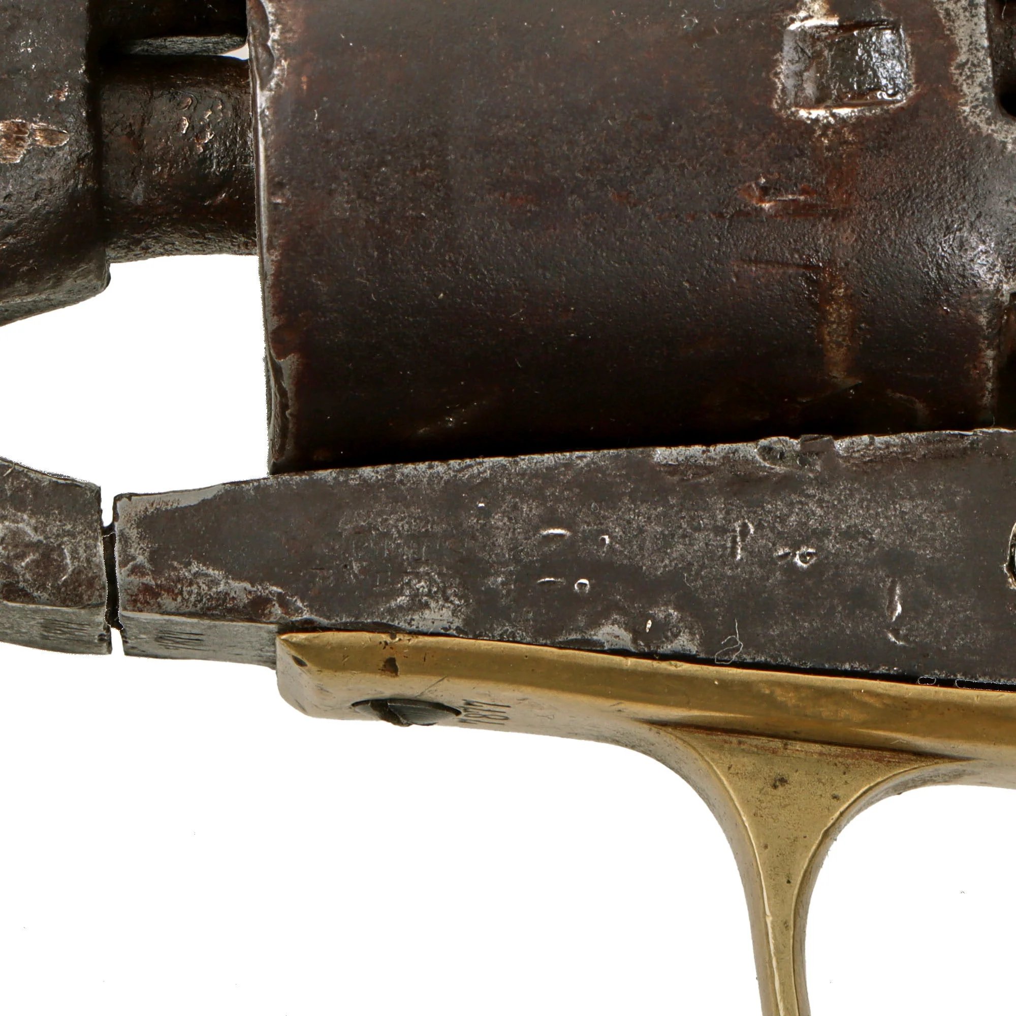 Original U.S. Civil War Colt Model 1861 Navy .36cal Percussion Revolver Made in 1862 with Custom Wood Case and Accessories - Serial 7877 — image 11