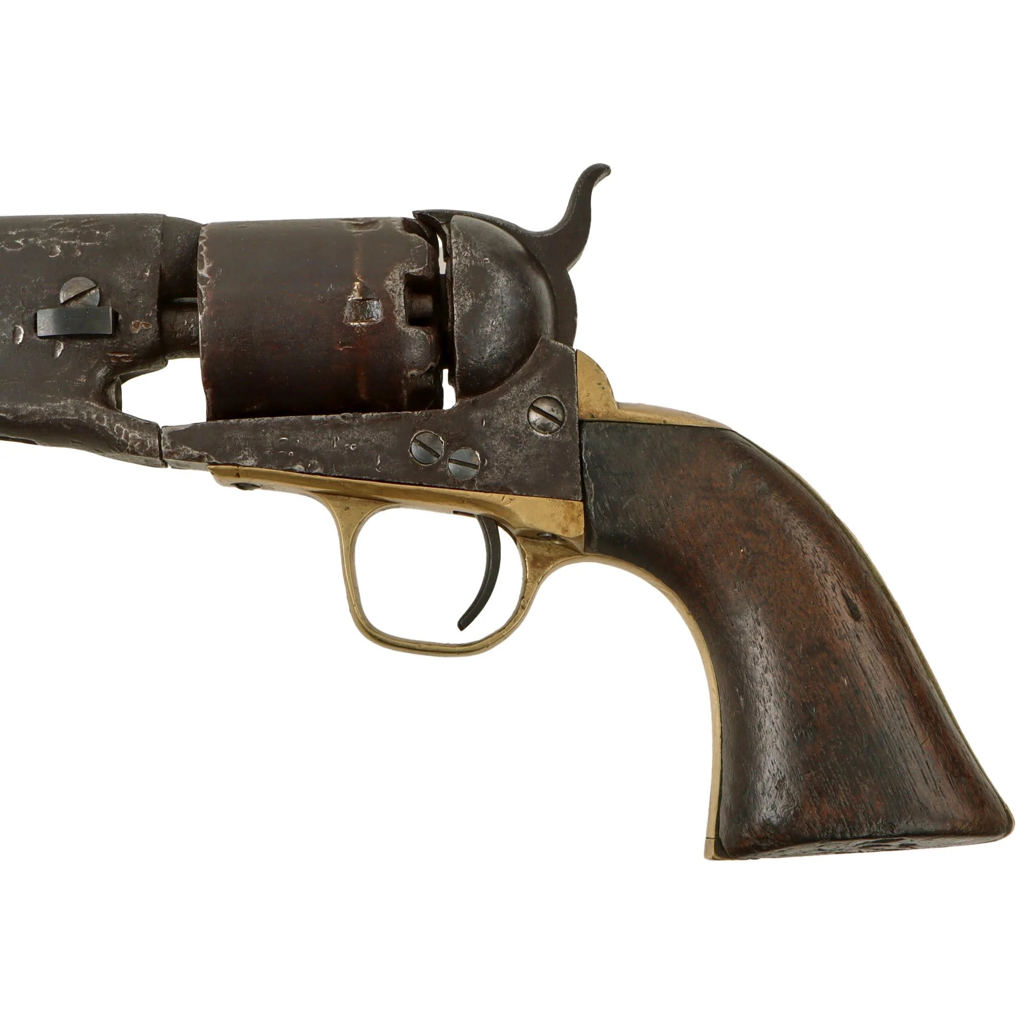 Original U.S. Civil War Colt Model 1861 Navy .36cal Percussion Revolver Made in 1862 with Custom Wood Case and Accessories - Serial 7877 — image 21