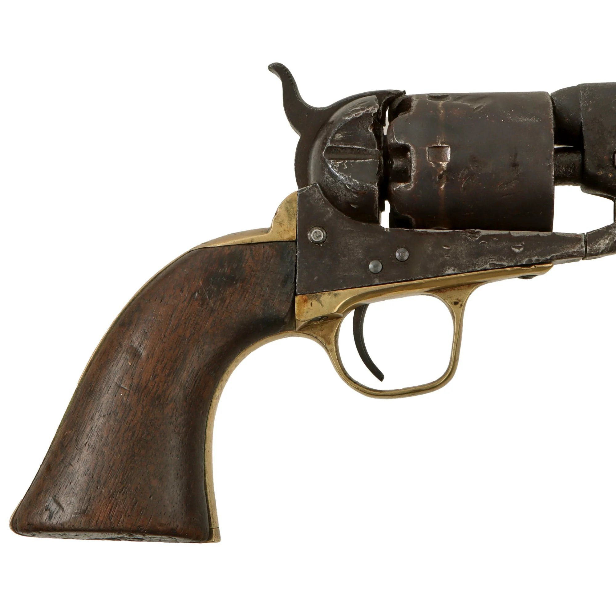 Original U.S. Civil War Colt Model 1861 Navy .36cal Percussion Revolver Made in 1862 with Custom Wood Case and Accessories - Serial 7877 — image 23