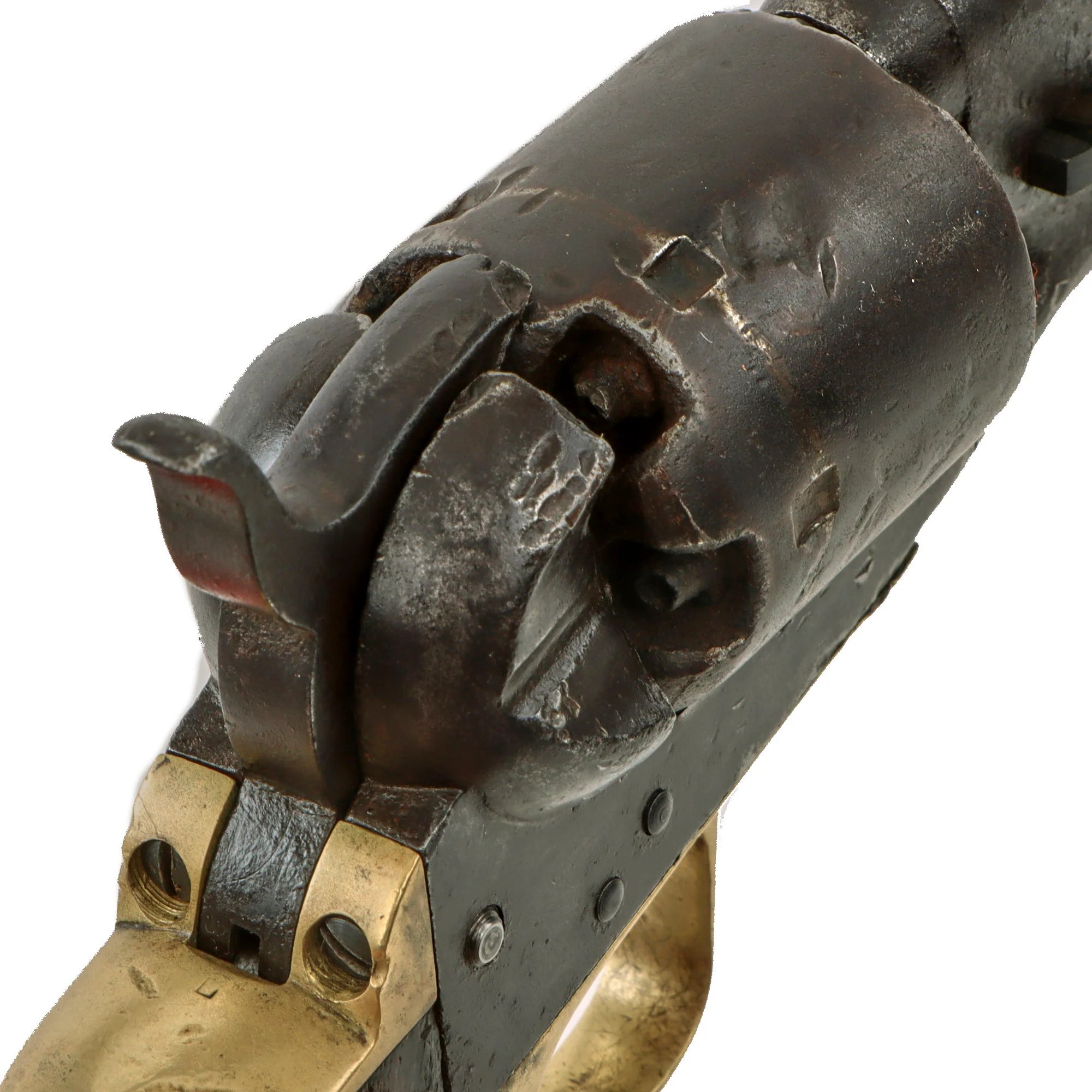 Original U.S. Civil War Colt Model 1861 Navy .36cal Percussion Revolver Made in 1862 with Custom Wood Case and Accessories - Serial 7877 — image 27