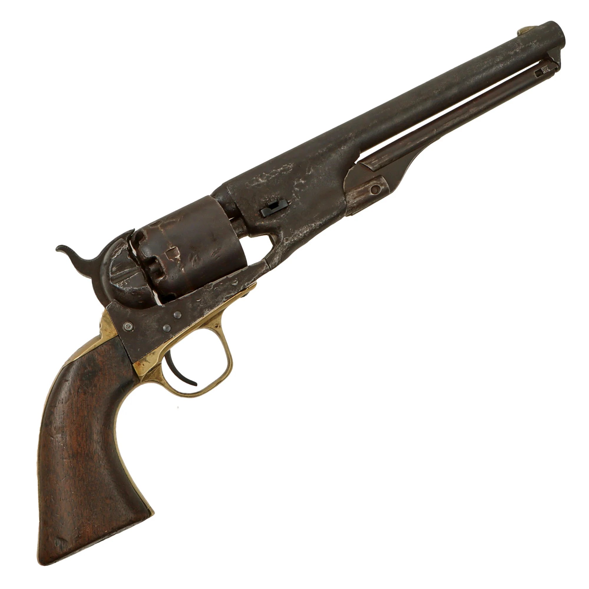 Original U.S. Civil War Colt Model 1861 Navy .36cal Percussion Revolver Made in 1862 with Custom Wood Case and Accessories - Serial 7877 — image 8