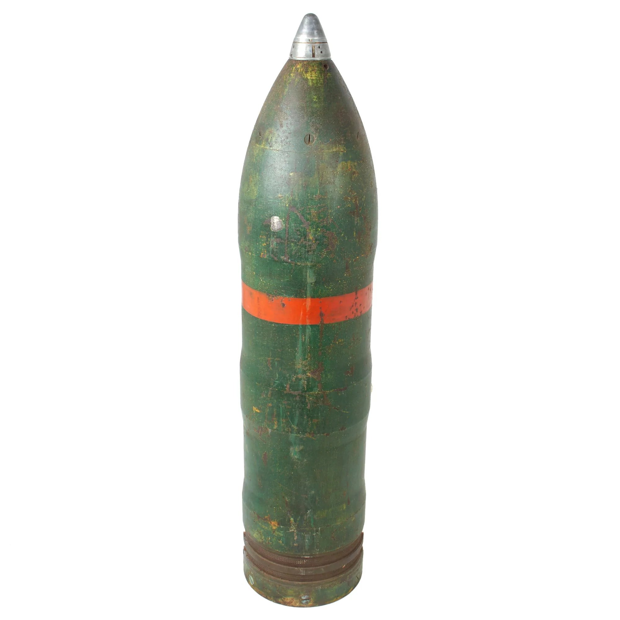 Original German WWII Inert 203mm Railway Gun Flare Projectile EOD Training Cutaway - Outstandingly Rare — image 3