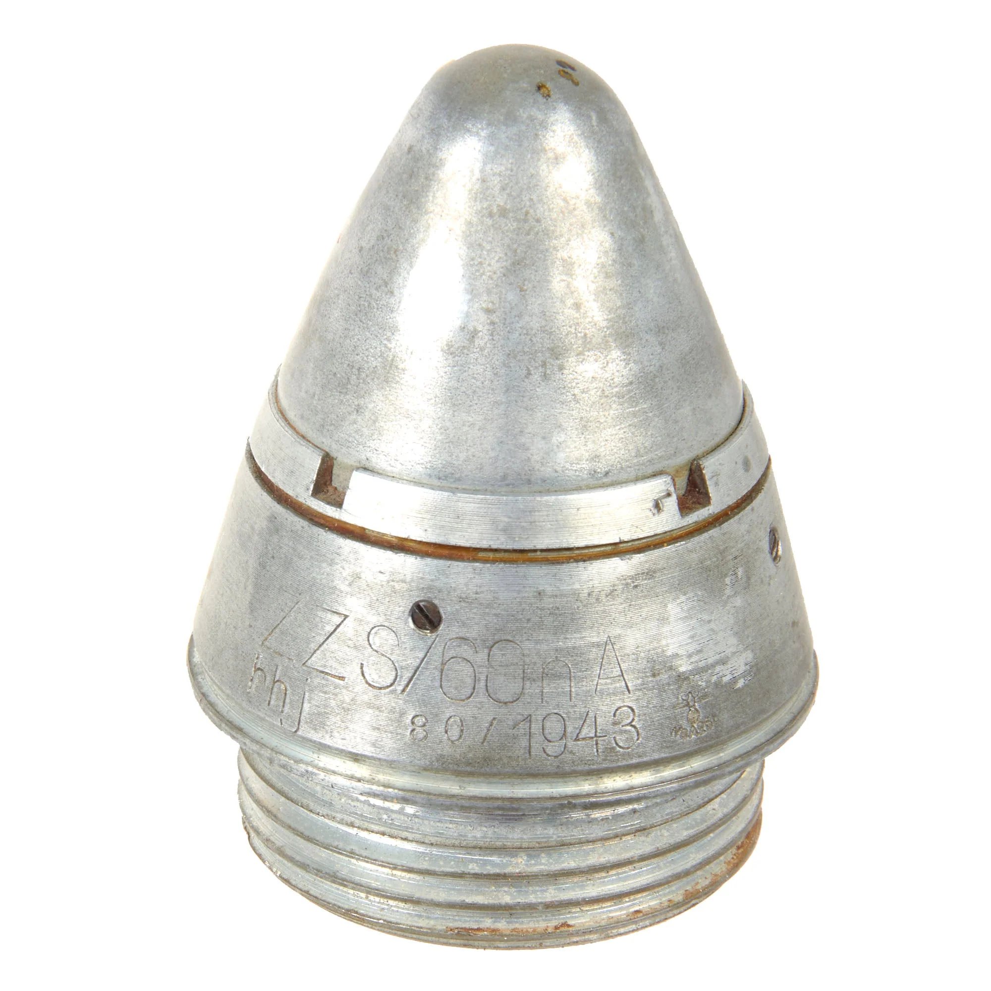 Original German WWII Inert 203mm Railway Gun Flare Projectile EOD Training Cutaway - Outstandingly Rare — image 6