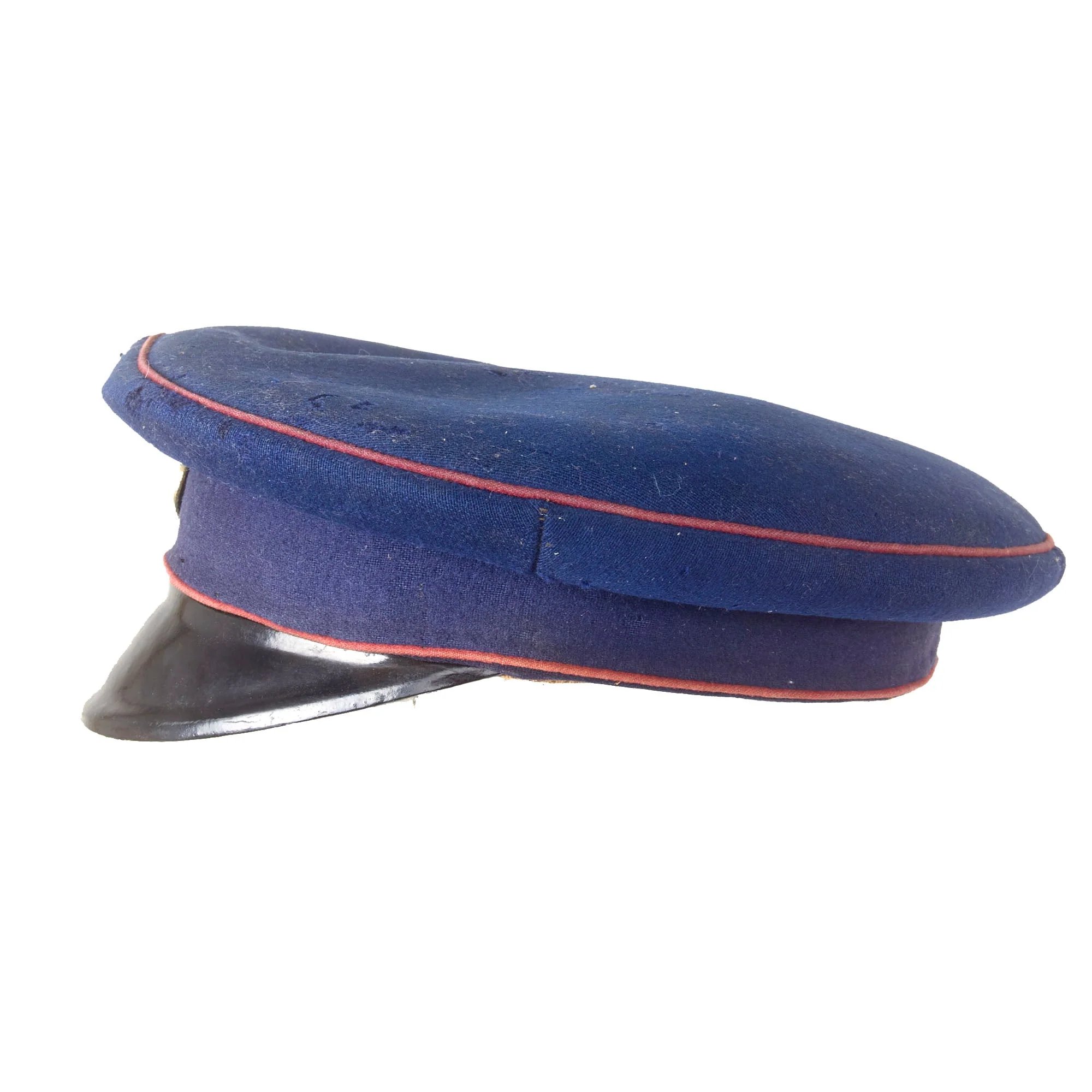 Original Imperial German WWI Prussian Dark Blue Landwehr Reserve NCO Visor Cap - Dunkelblau — image 3
