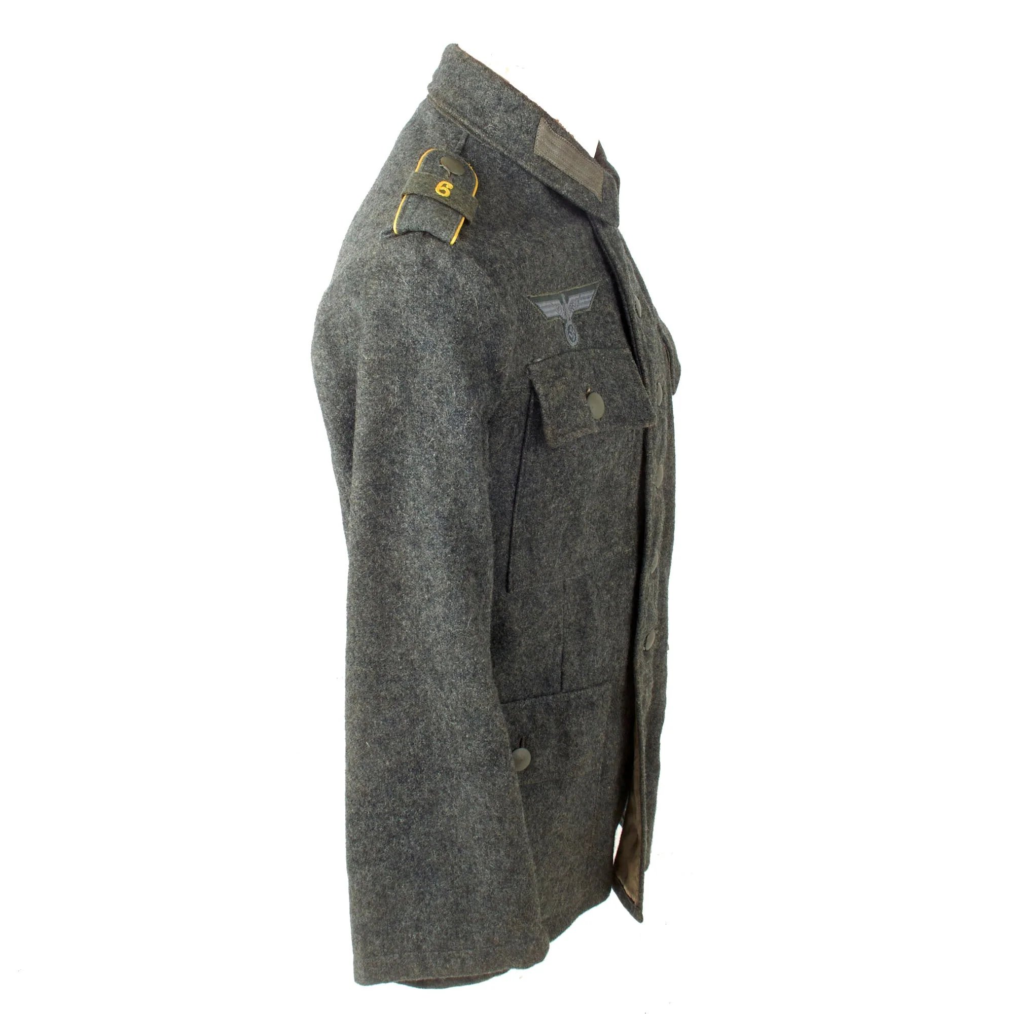 Original German WWII Heer Army 6th Division Signals Detachment Enlisted M43 Combat Tunic - Dated 1944 — image 10