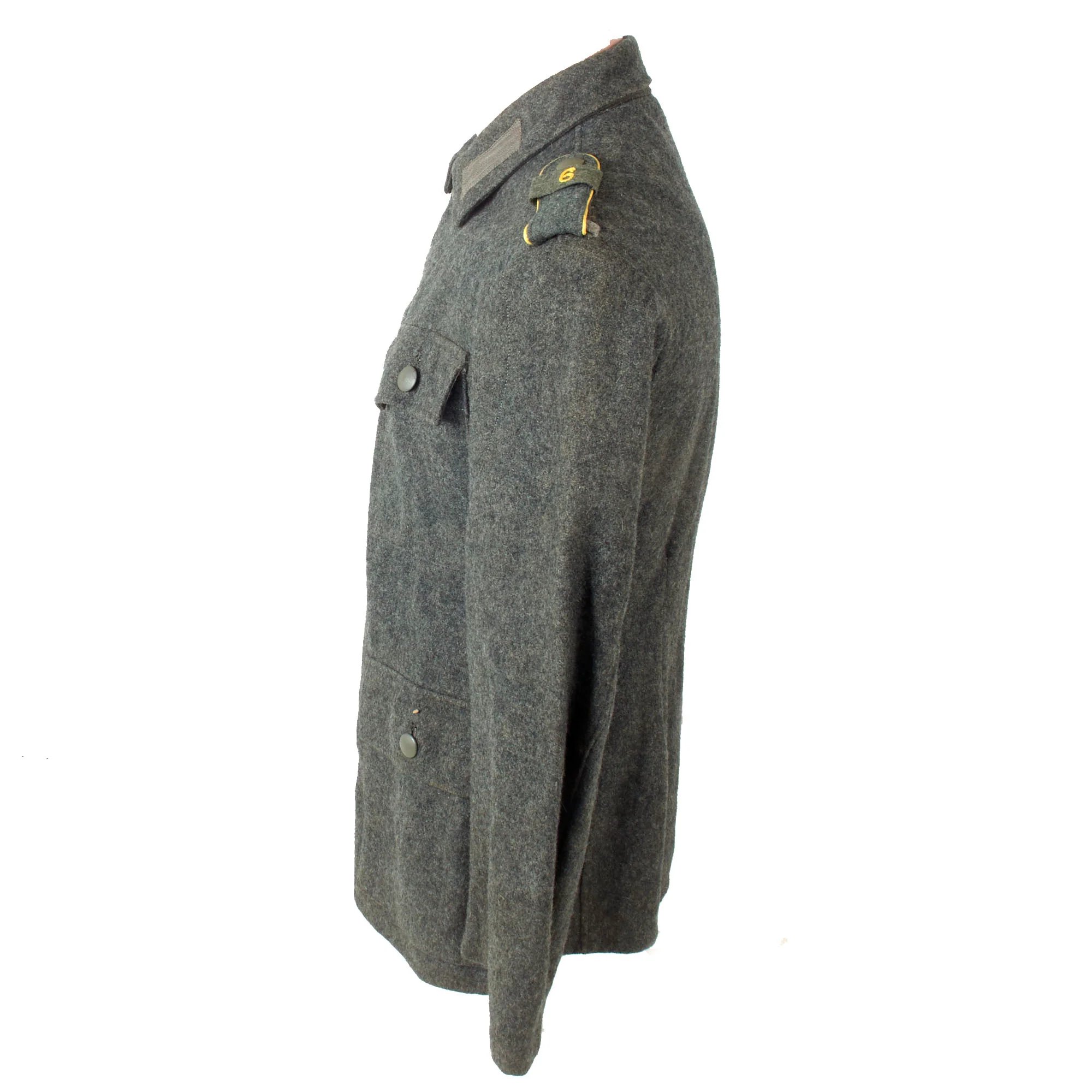 Original German WWII Heer Army 6th Division Signals Detachment Enlisted M43 Combat Tunic - Dated 1944 — image 8