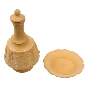 Original Imperial German Pre-WWI Large Ceramic Water Carafe Depicting Wilhelm …