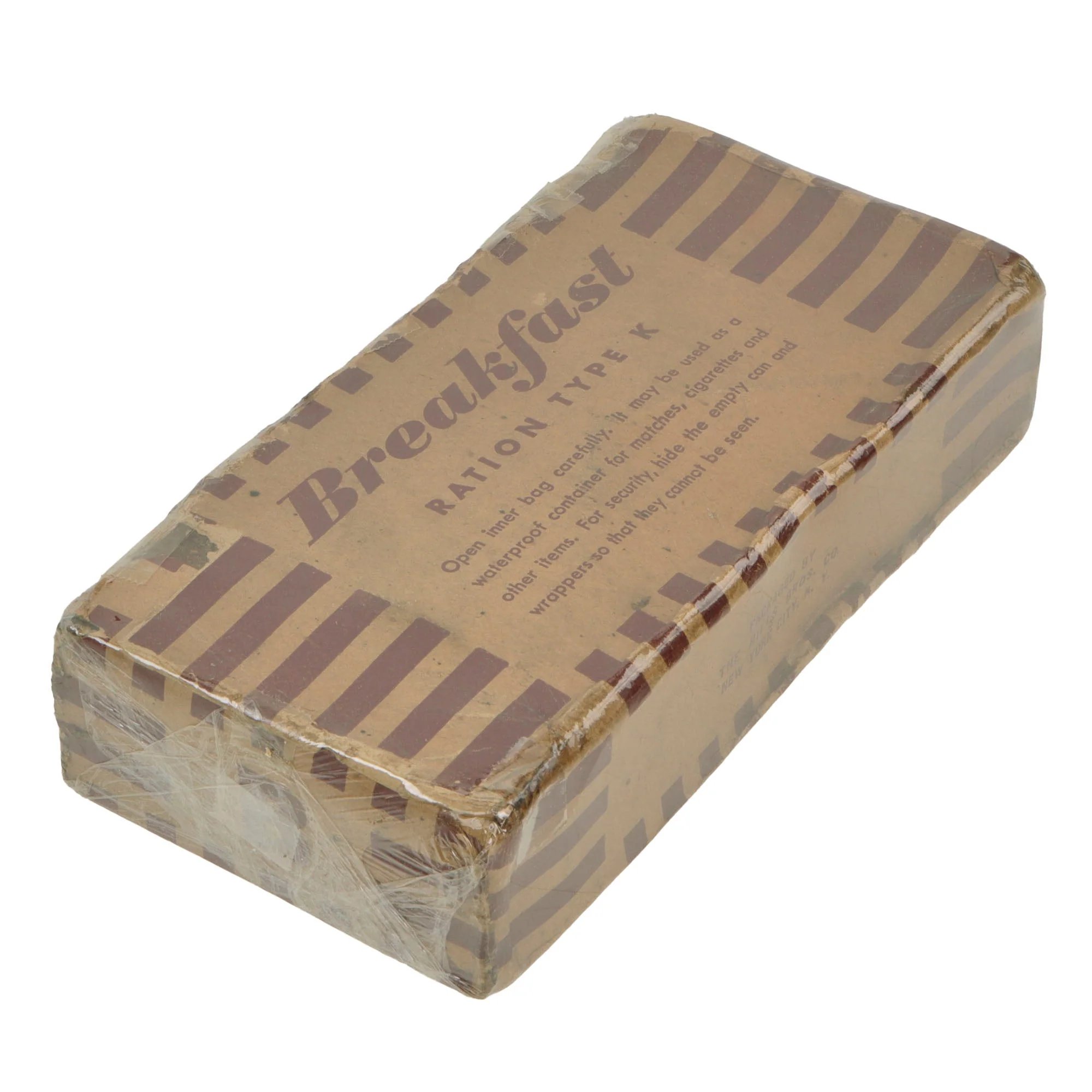 Original U.S. WWII Stabalized K-Ration Morale Series Breakfast Meal Unit by Hills Brothers Co. — image 7
