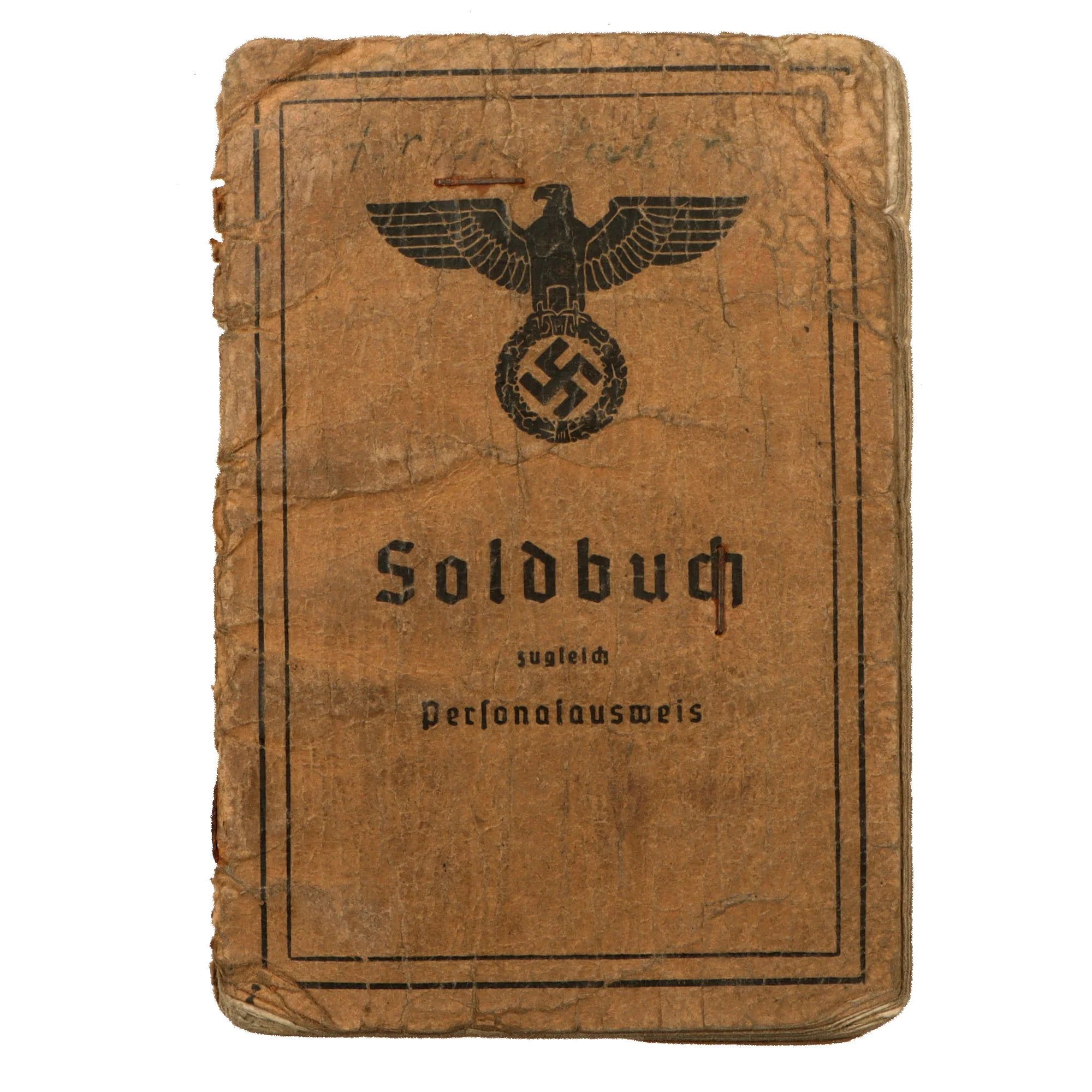 Original German WWII Heer Army Soldbuch ID & Payment Book of Eastern Front Veteran Gefreiter Herbert Völker with Translated Summary — image 2