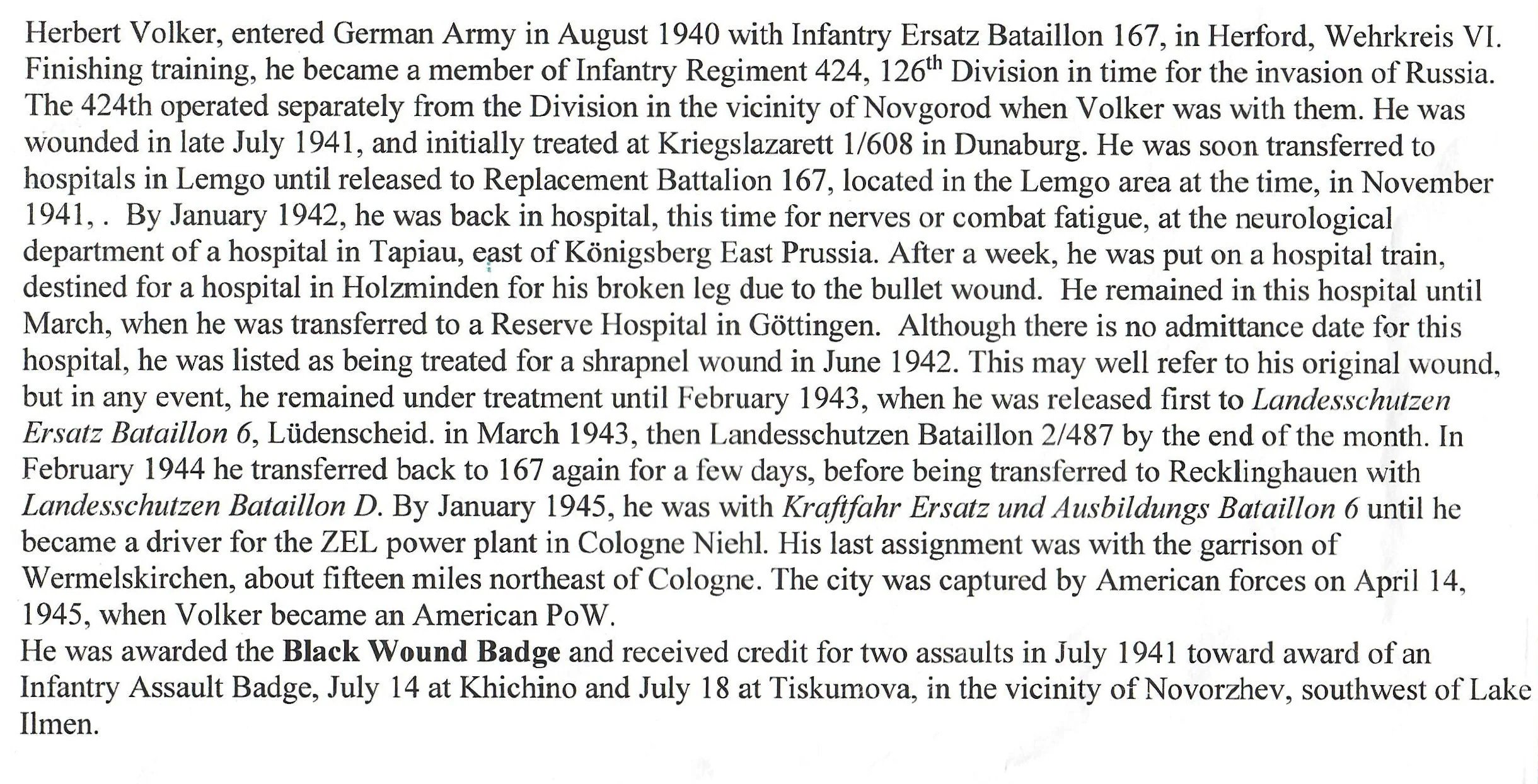 Original German WWII Heer Army Soldbuch ID & Payment Book of Eastern Front Veteran Gefreiter Herbert Völker with Translated Summary — image 5