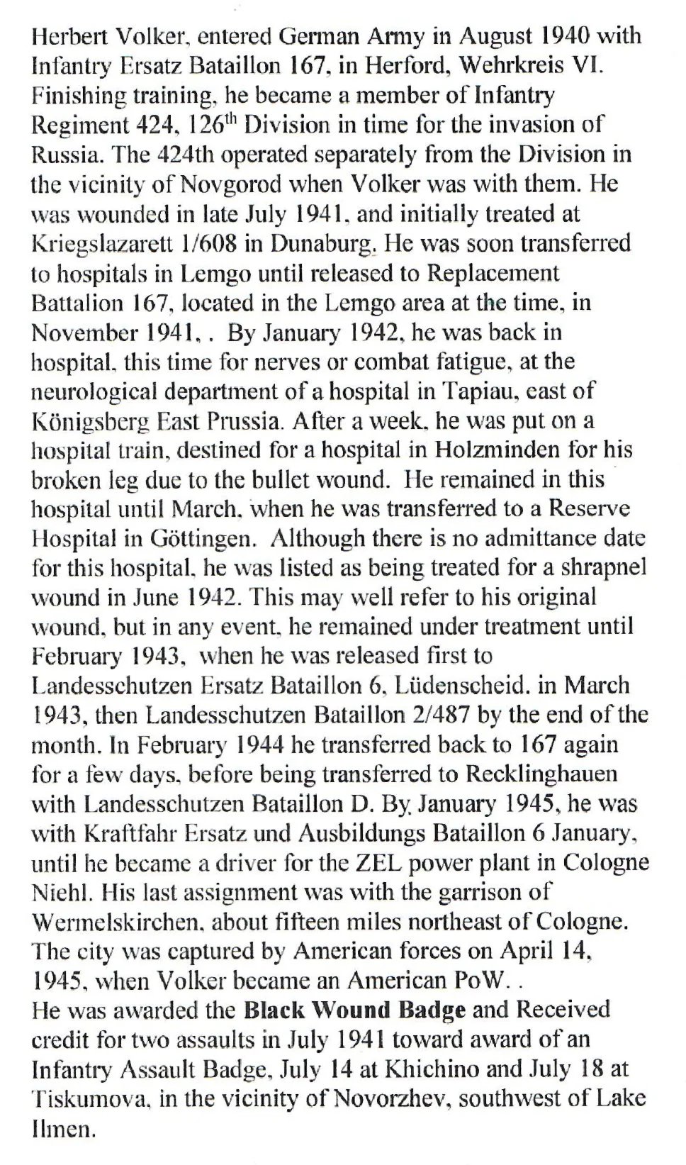 Original German WWII Heer Army Soldbuch ID & Payment Book of Eastern Front Veteran Gefreiter Herbert Völker with Translated Summary — image 8