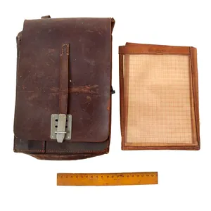 Original German WWII Officer M35 Brown Leather Dispatch Map Case …