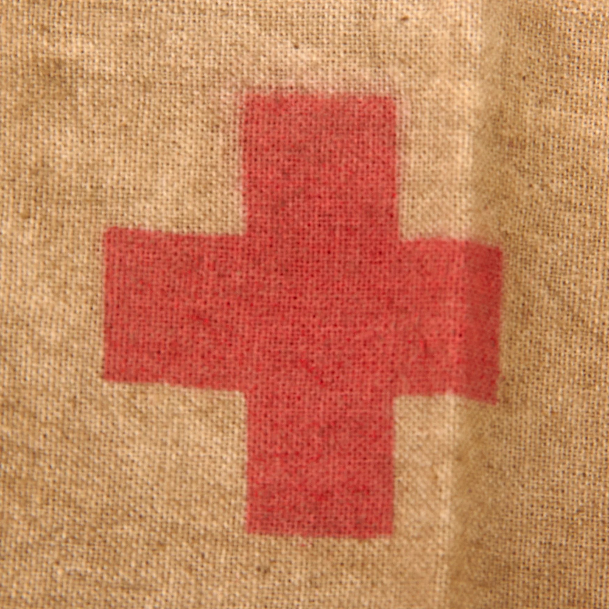 Original Chinese Korean War WWII Medic's Surgery Armband with Red Cross & Tie Strings — image 3