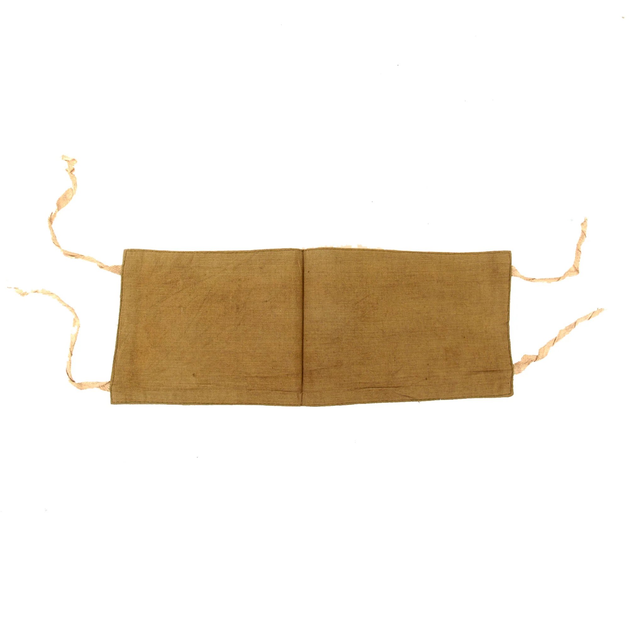 Original Chinese Korean War WWII Medic's Surgery Armband with Red Cross & Tie Strings — image 5
