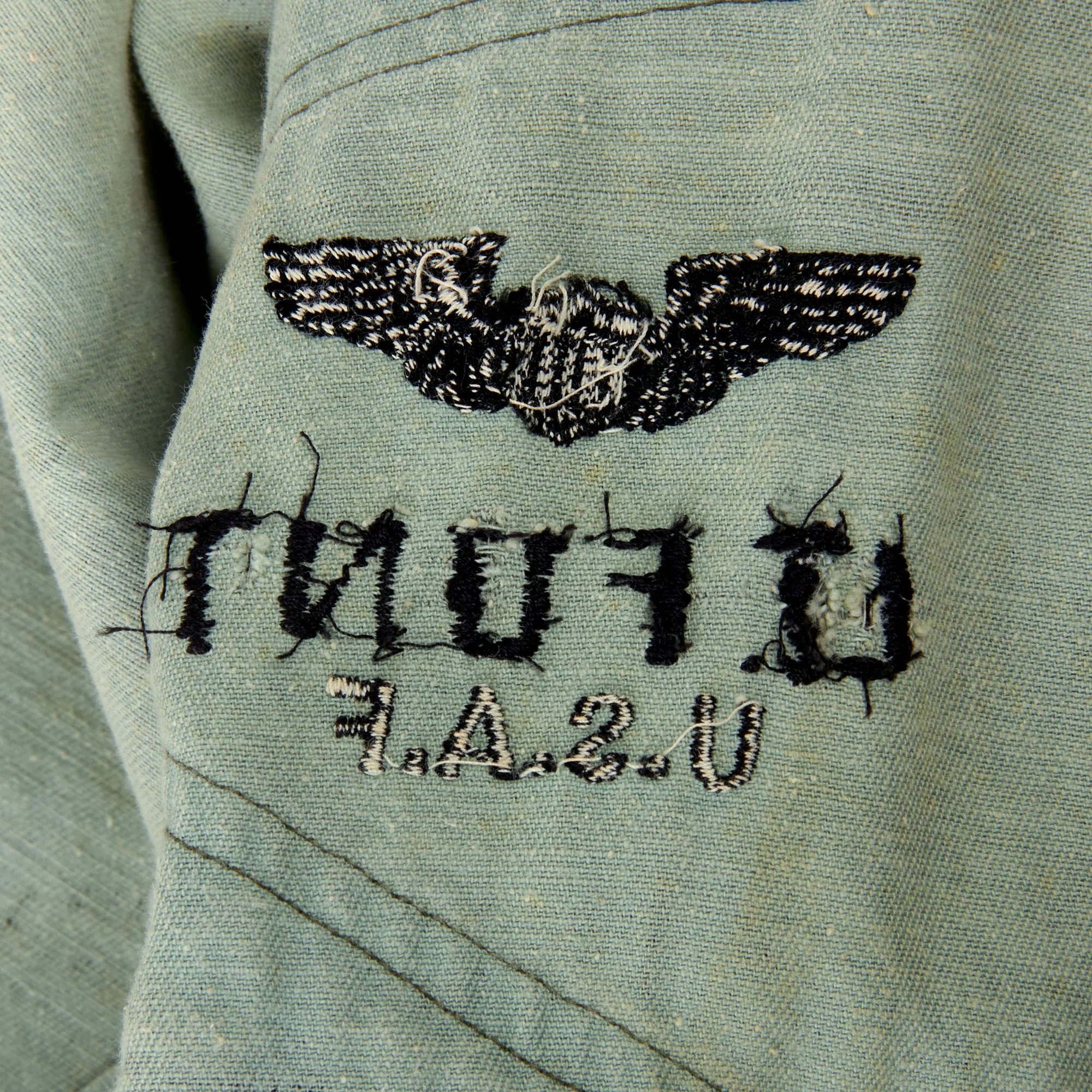 Original Rare Vietnam War Pilot's Japanese-Made Tigerstripe Flight Suit with Embroidered Pilot's Wings & Lieutenant Bars - Lt. Funt U.S.A.F. — image 4