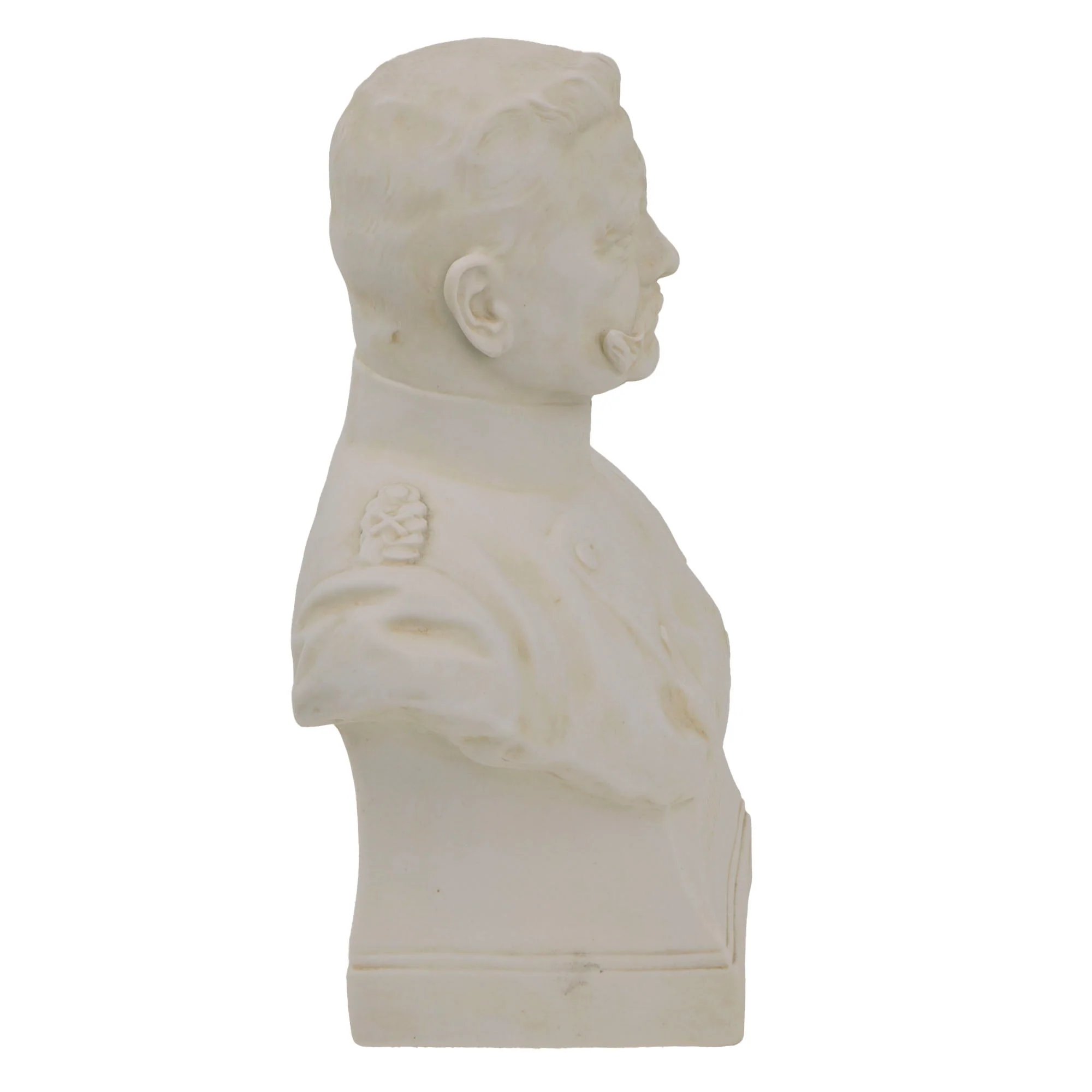 Original Imperial German WWI Ceramic Bust of Paul von Hindenburg - Marked Romanus Andresen — image 7